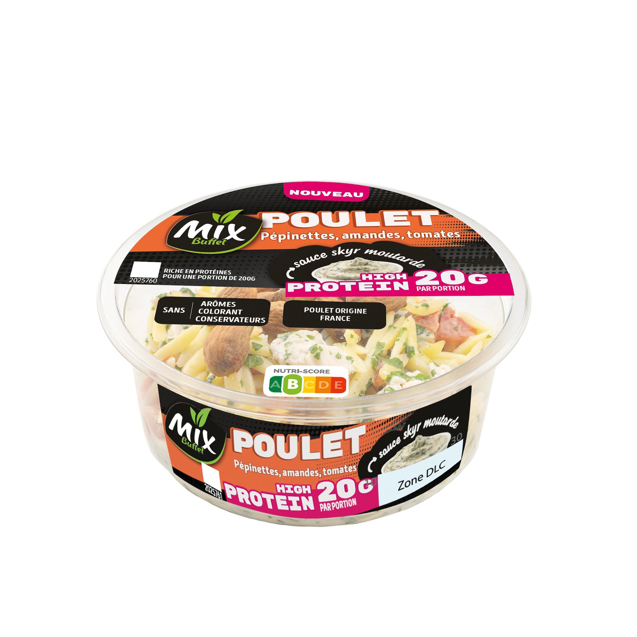 MIX BUFFET Salade hyper protéinée au poulet 1 part 200g