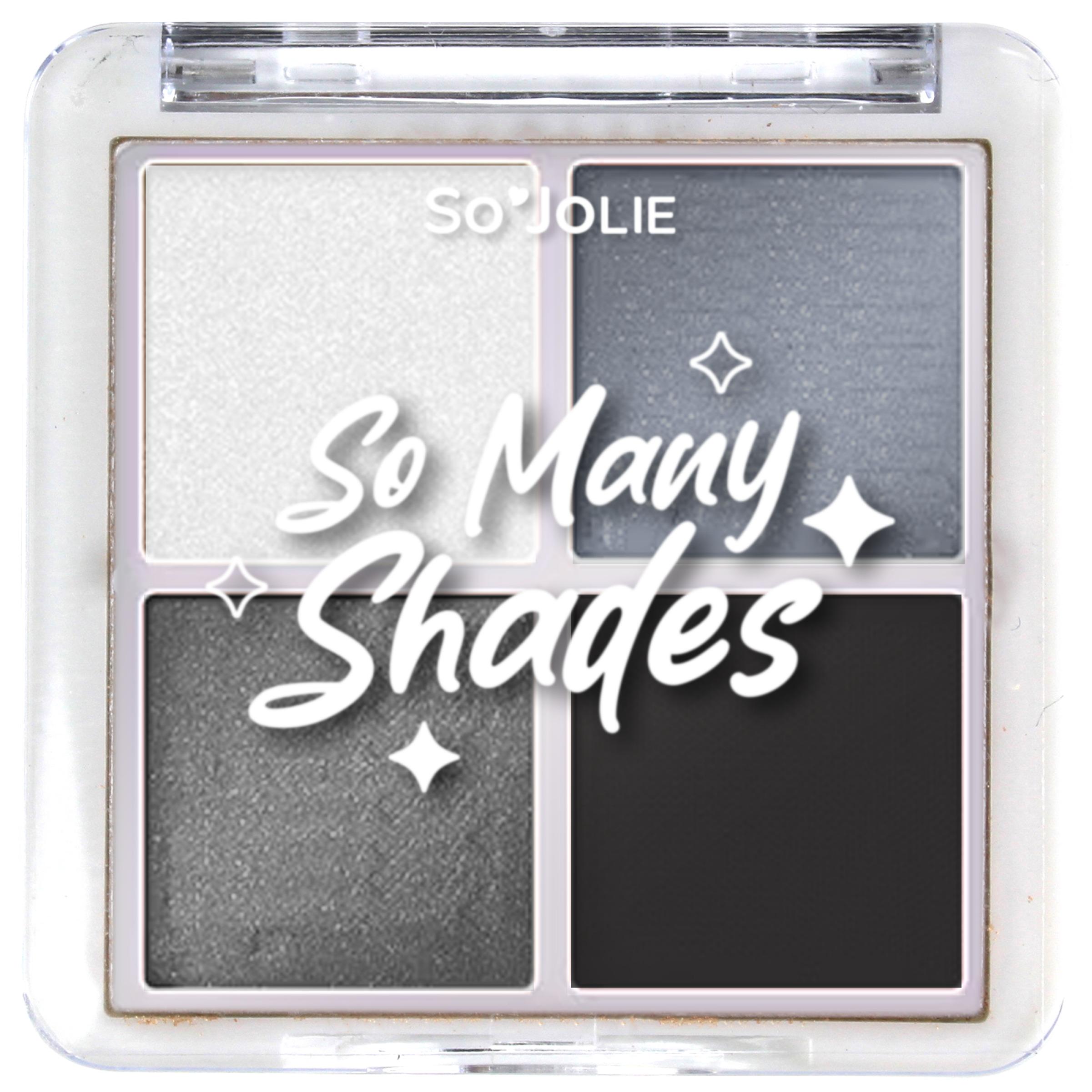 SO JOLIE So Many Shades Palette 4 fards à paupières smokey 4.8g