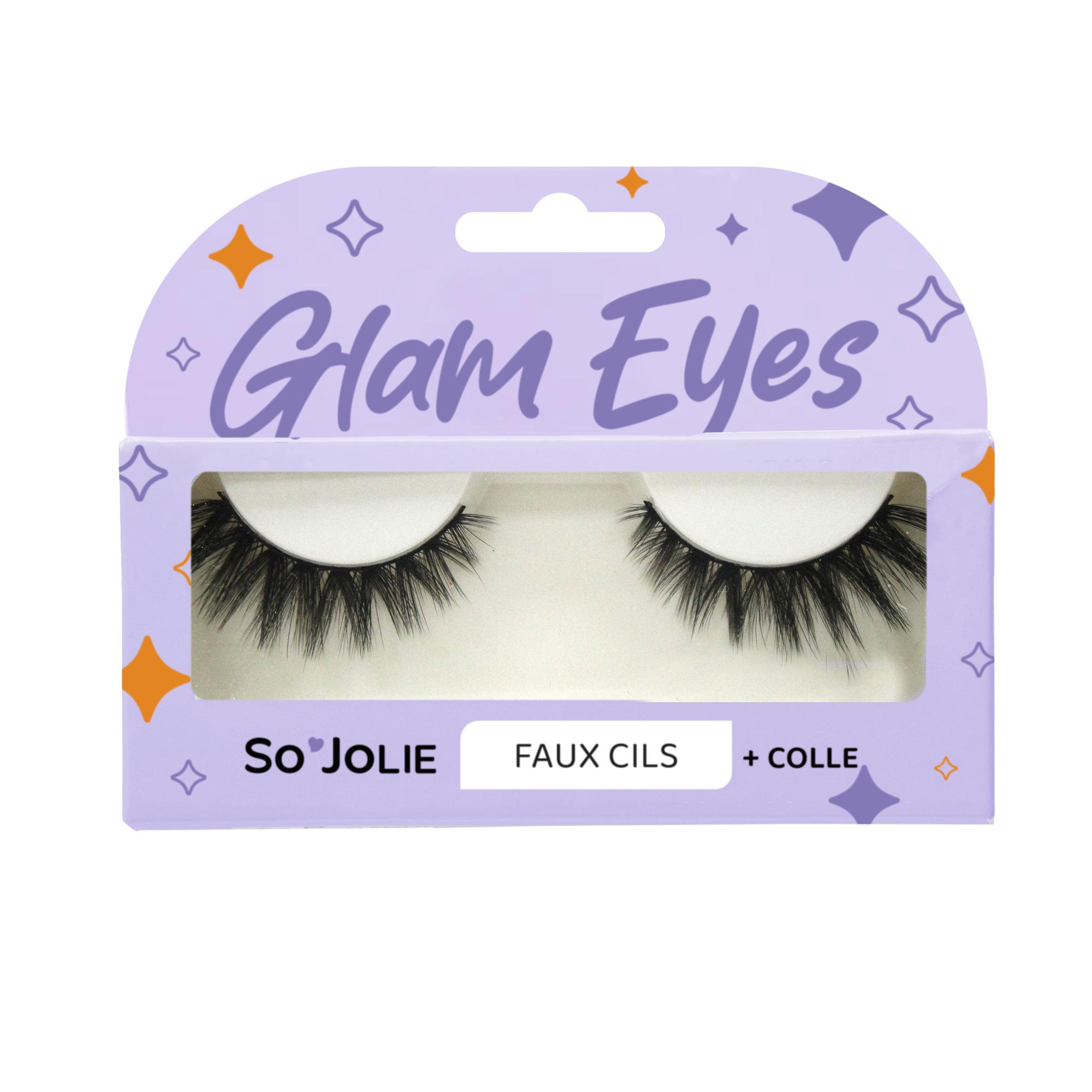 SO JOLIE Glam Eyes Kit faux-cils 1 paire faux-cils+colle