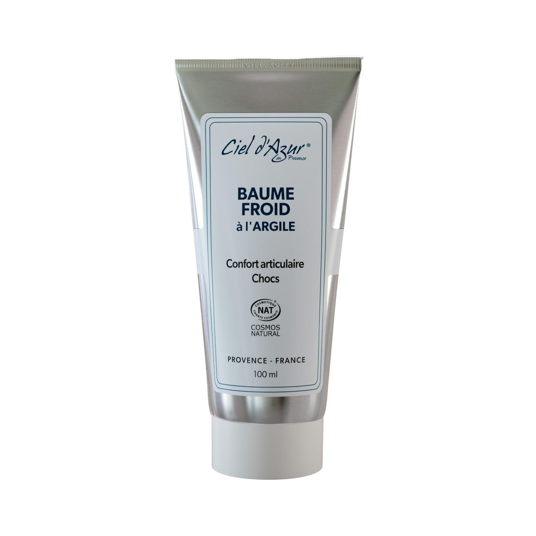 CIEL D'AZUR LABS Baume froid à l'argile bio confort articulaire chocs 100ml