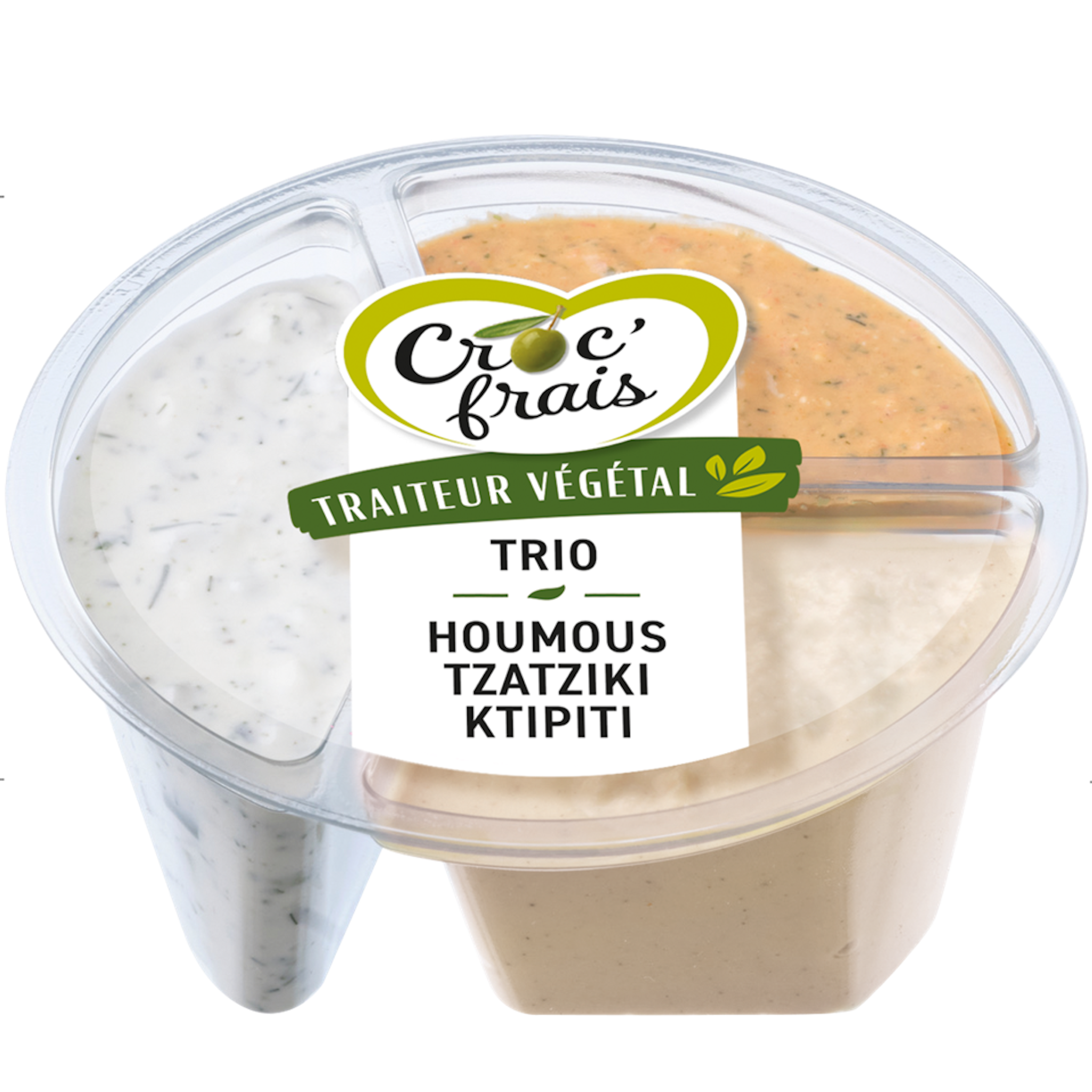 CROC'FRAIS Trio houmous tzatziki ktipiti 210g