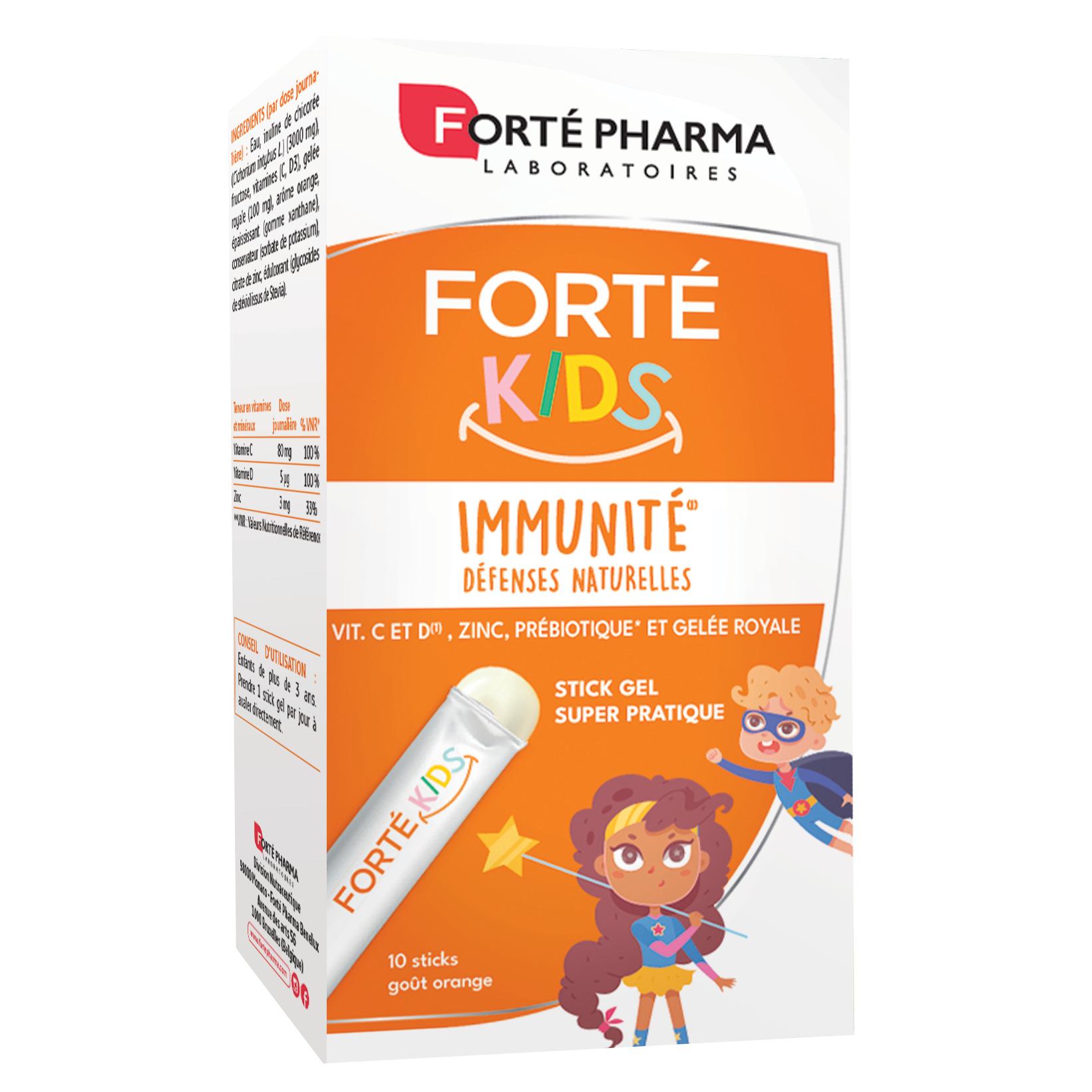 FORTE PHARMA Complément alimentaire Kids immunité 10 sticks