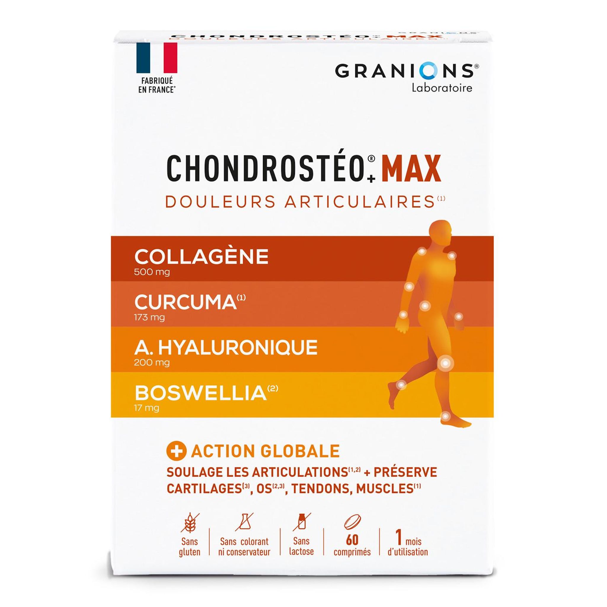 GRANIONS Chondrostéo MAX douleurs articulaires 60 comprimés