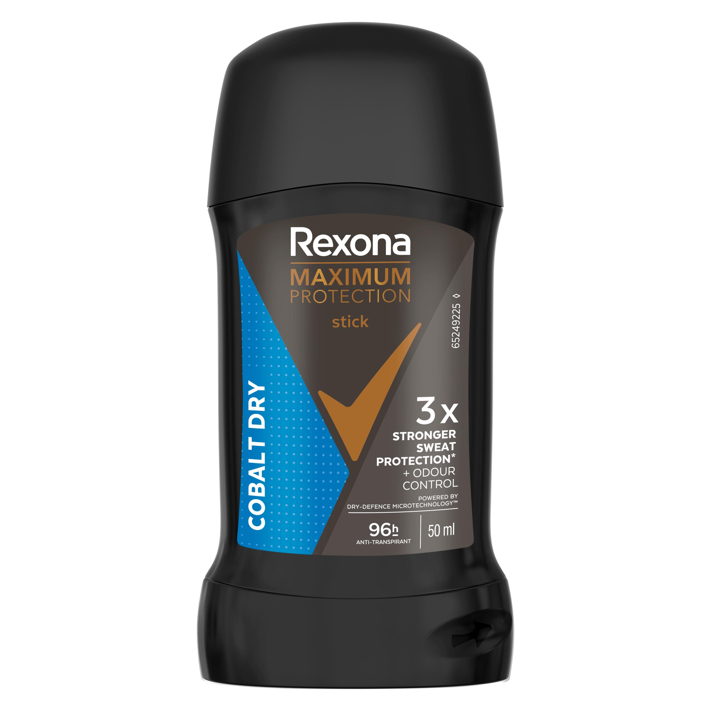 REXONA MEN Déodorant stick maximum protection 96H cobalt dry 50ml