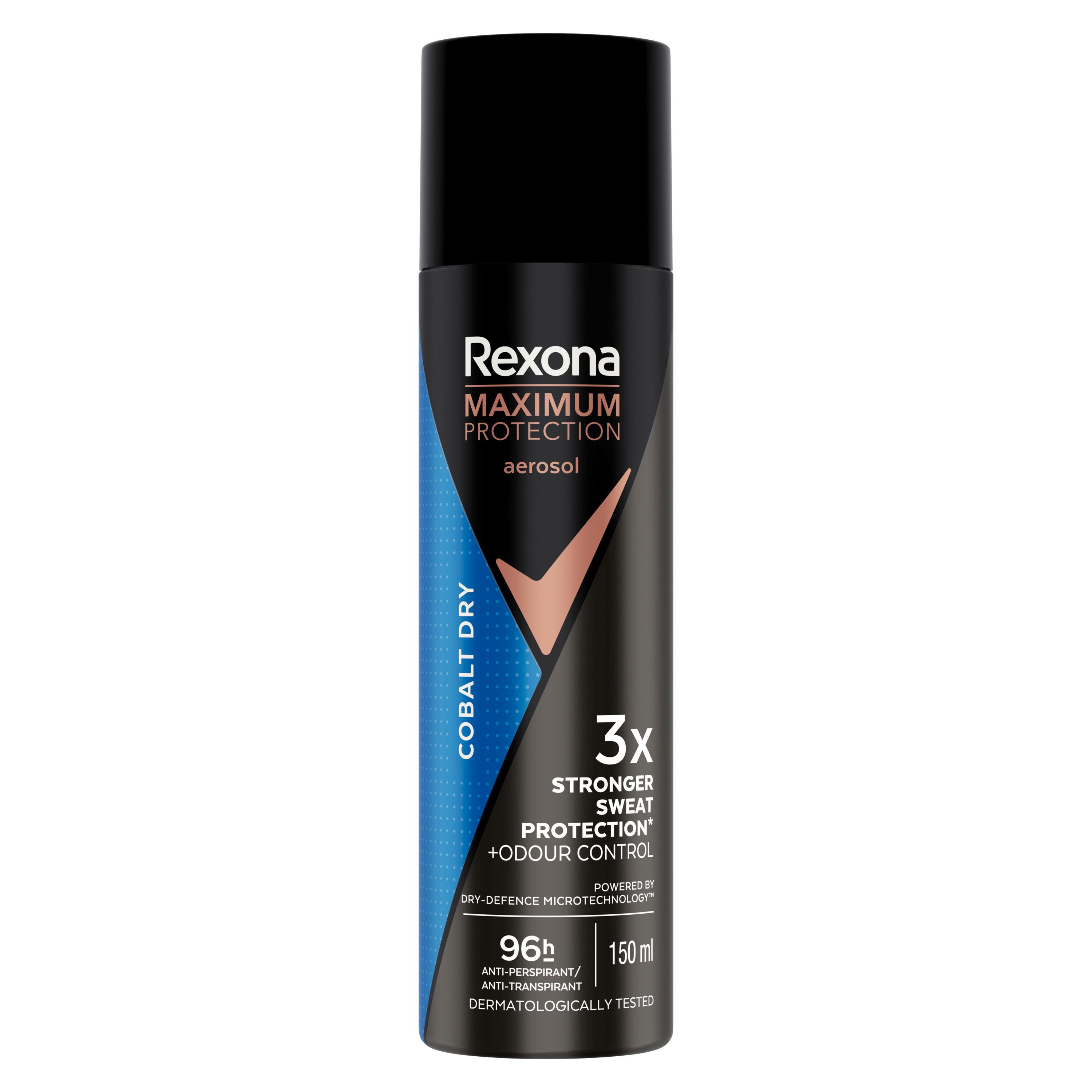 REXONA MEN Déodorant spray maximum protection 96H cobalt dry 150ml