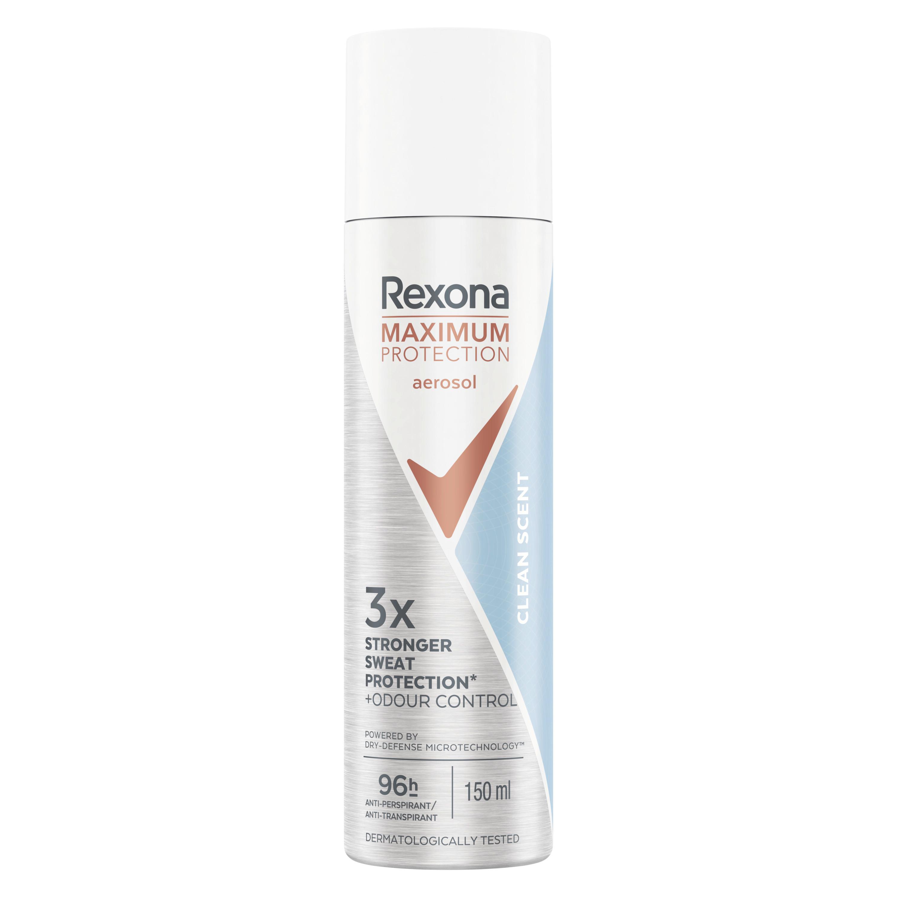 REXONA Déodorant spray maximum protection 96h clean scent 150ml
