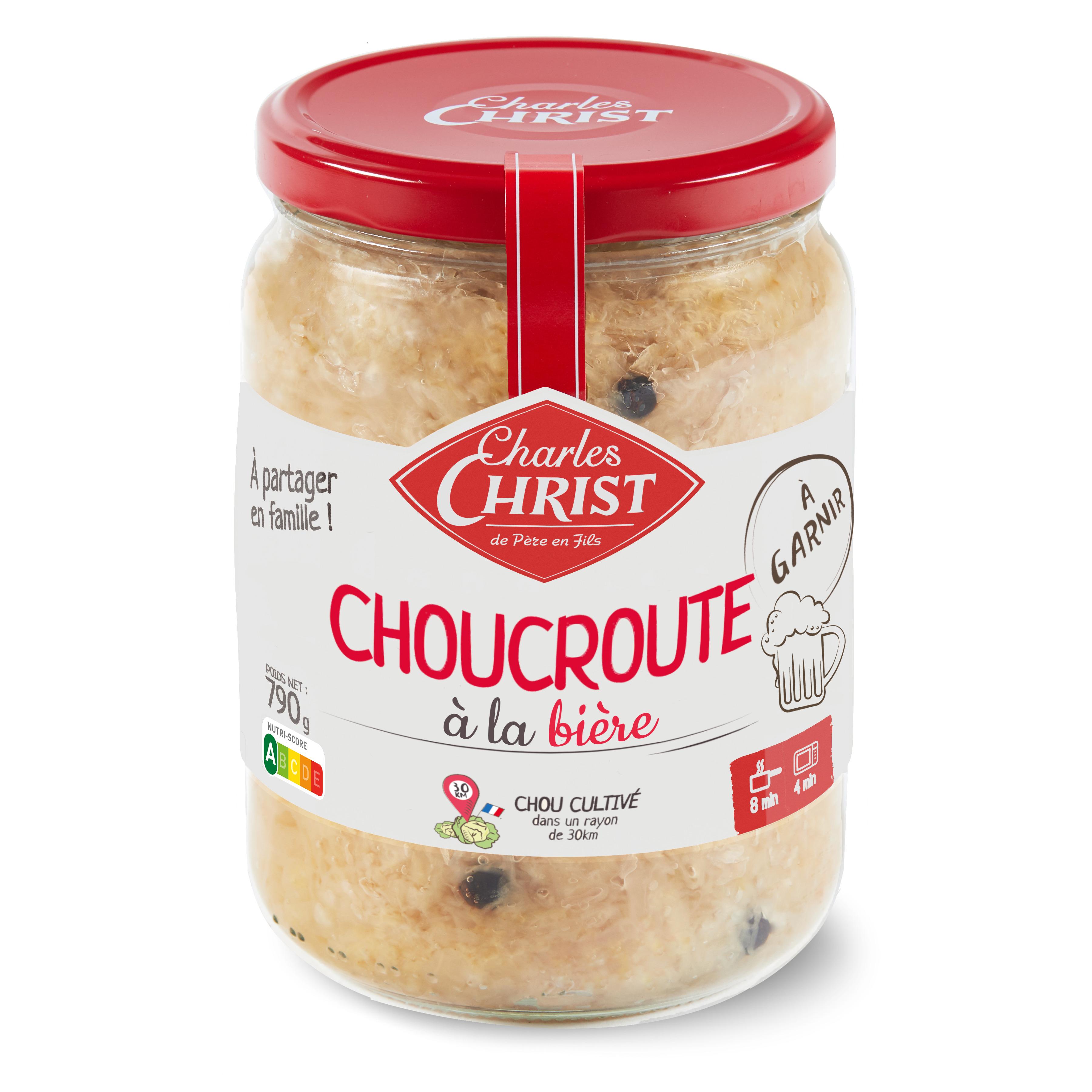 CHARLES CHRIST Choucroute à la bière chou à garnir 790g
