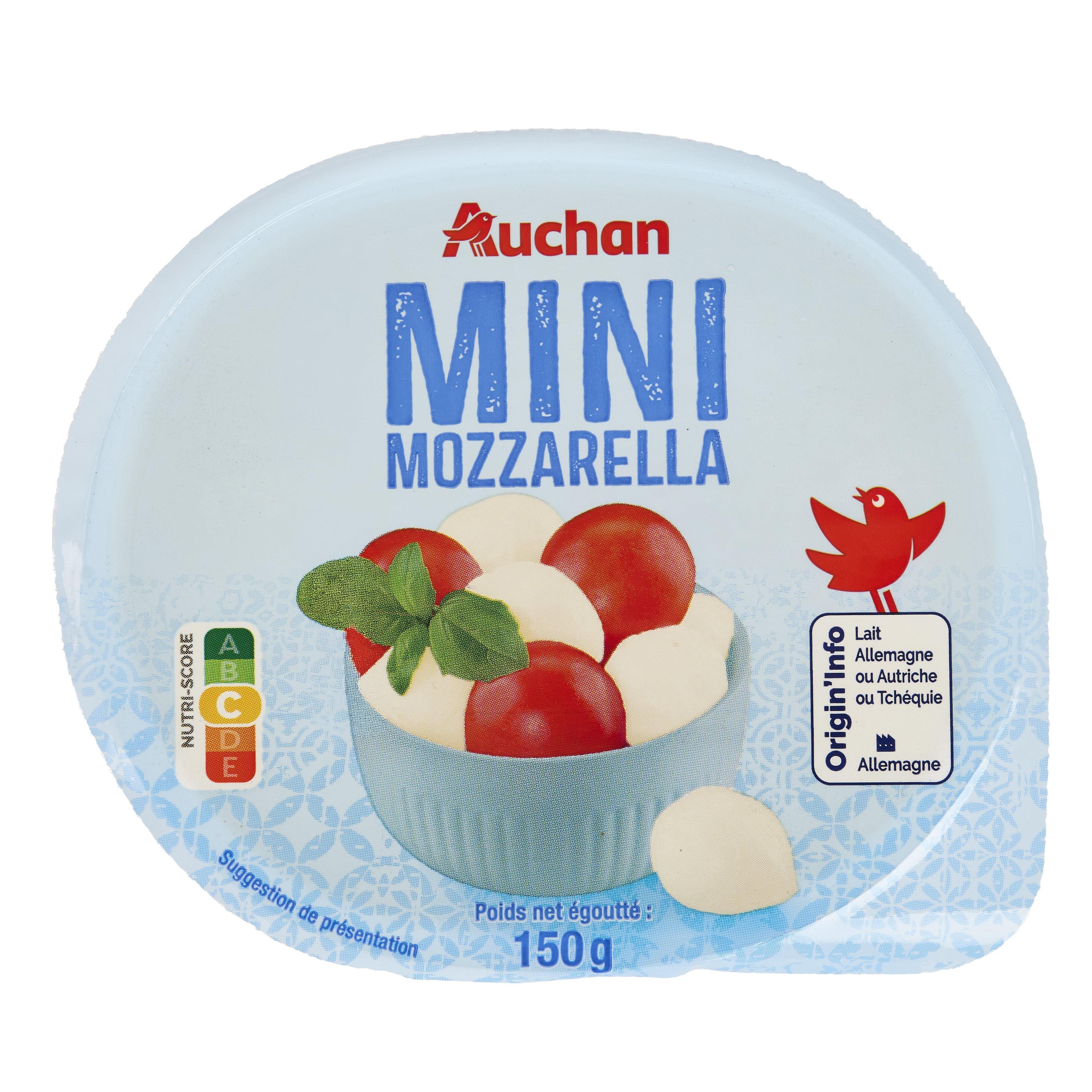 AUCHAN Mozzarella billes 150 g