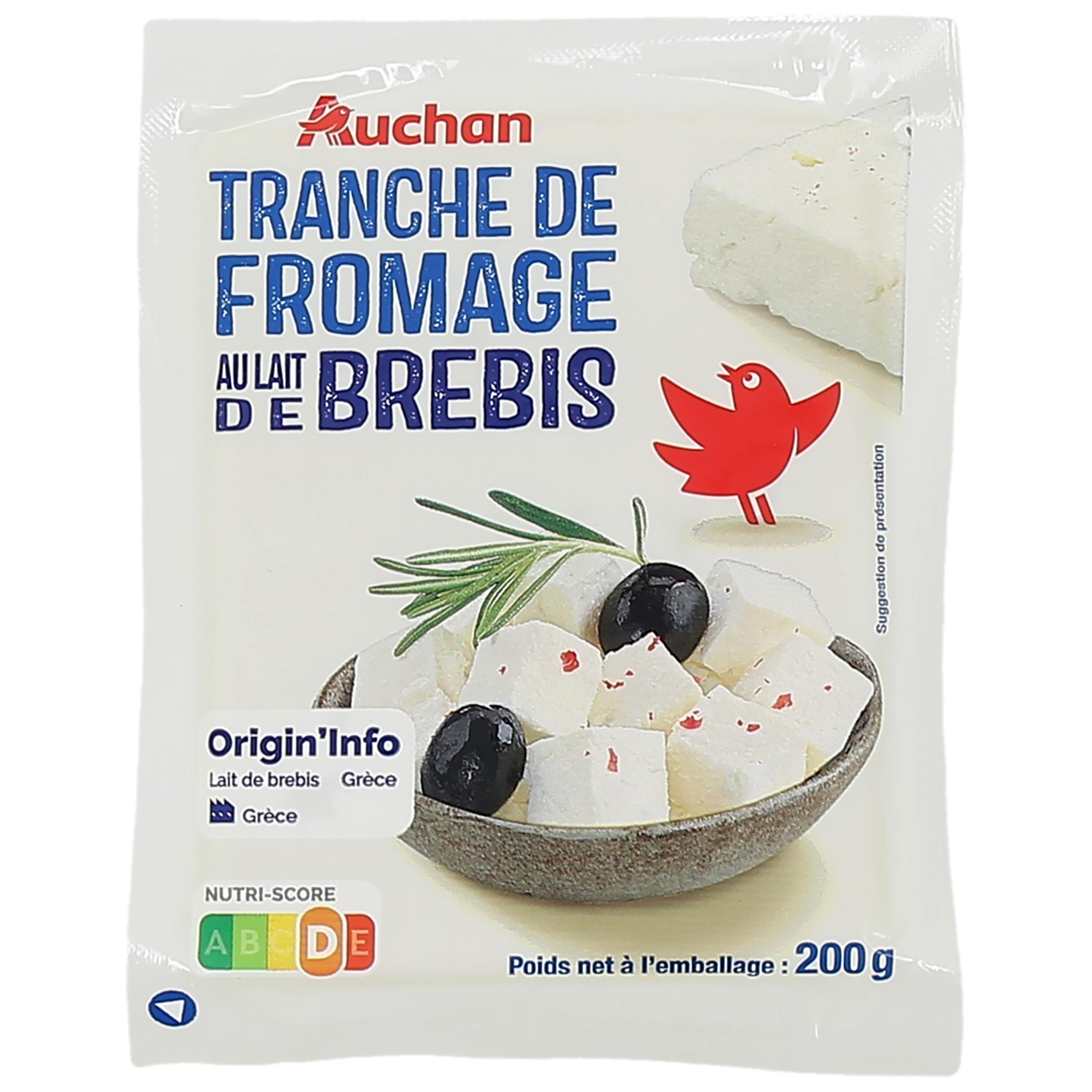AUCHAN Fromage de brebis en tranches 200g