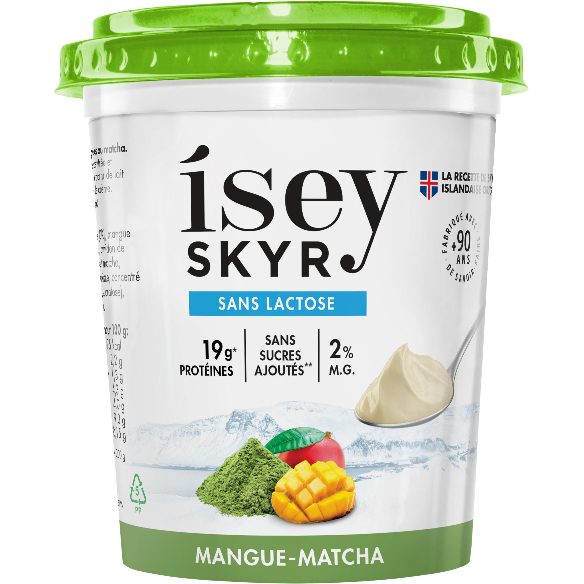 ISEY Skyr mangue matcha 400g