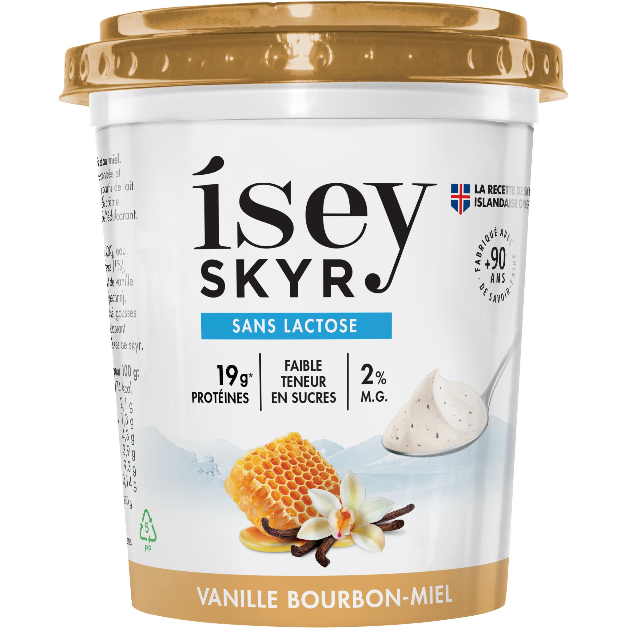ISEY Skyr à la vanille bourbon et miel 400g