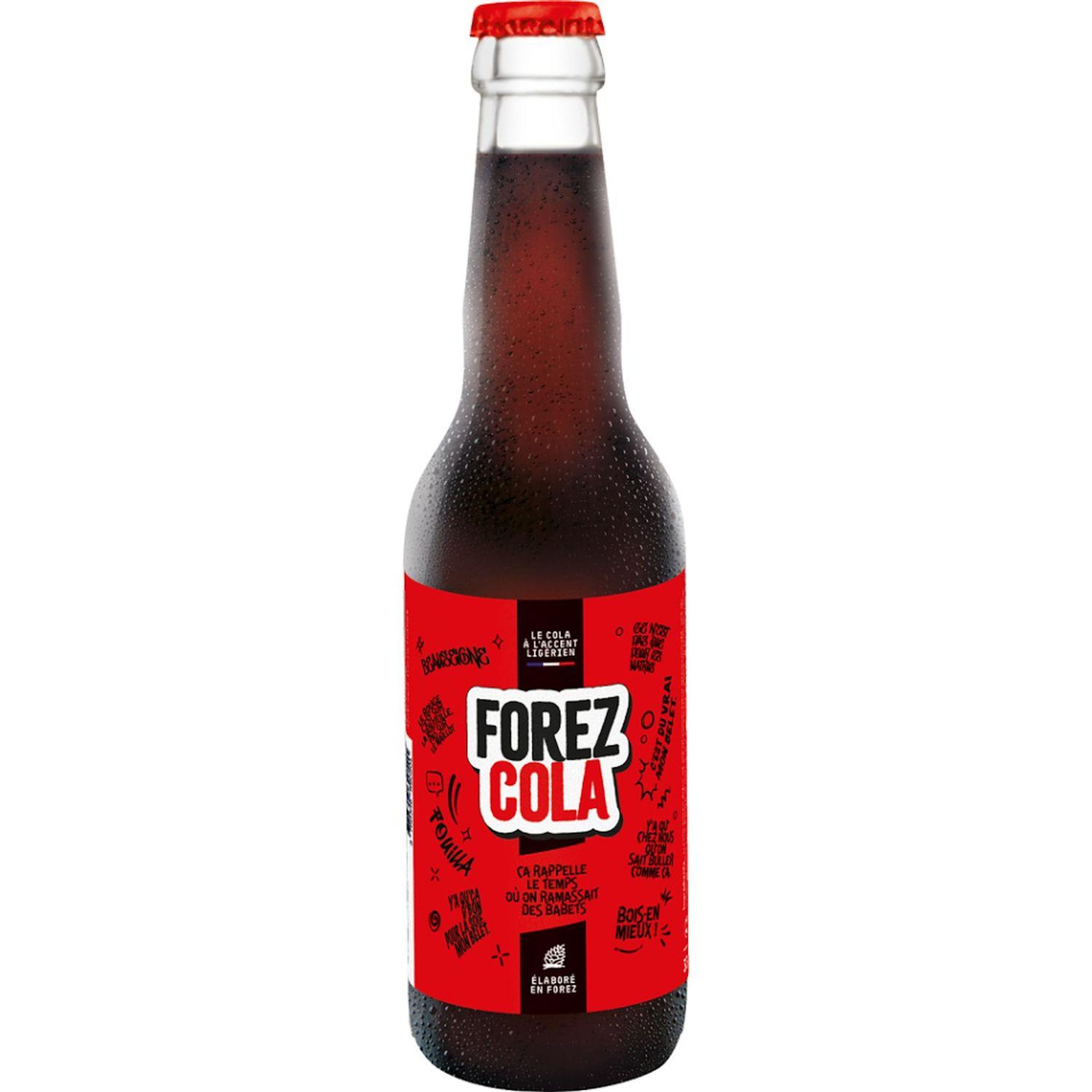 FOREZ Boisson gazeuse au cola bouteille verre 33cl