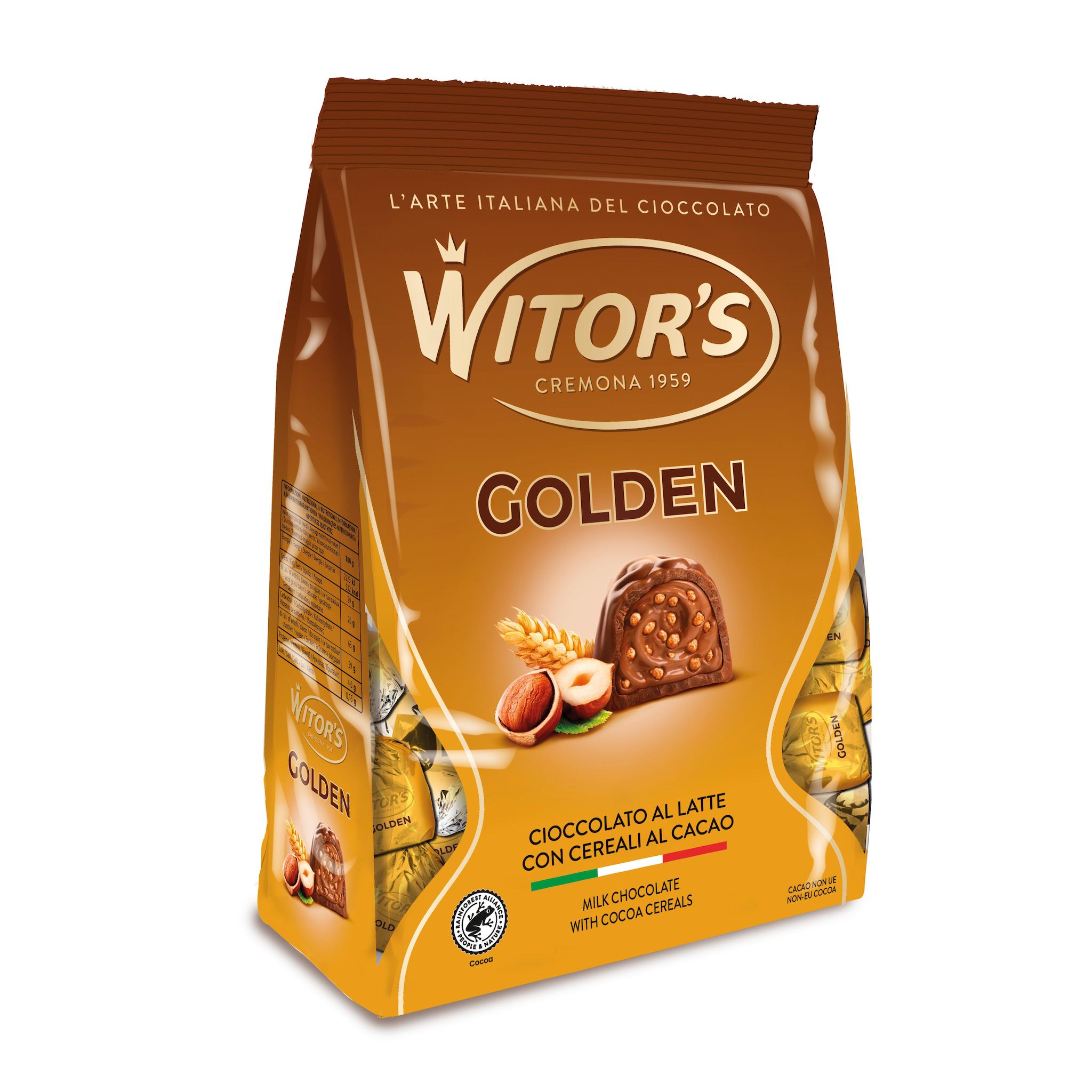 WITOR'S Bonbons fourrés au chocolat au lait et noisettes 200g