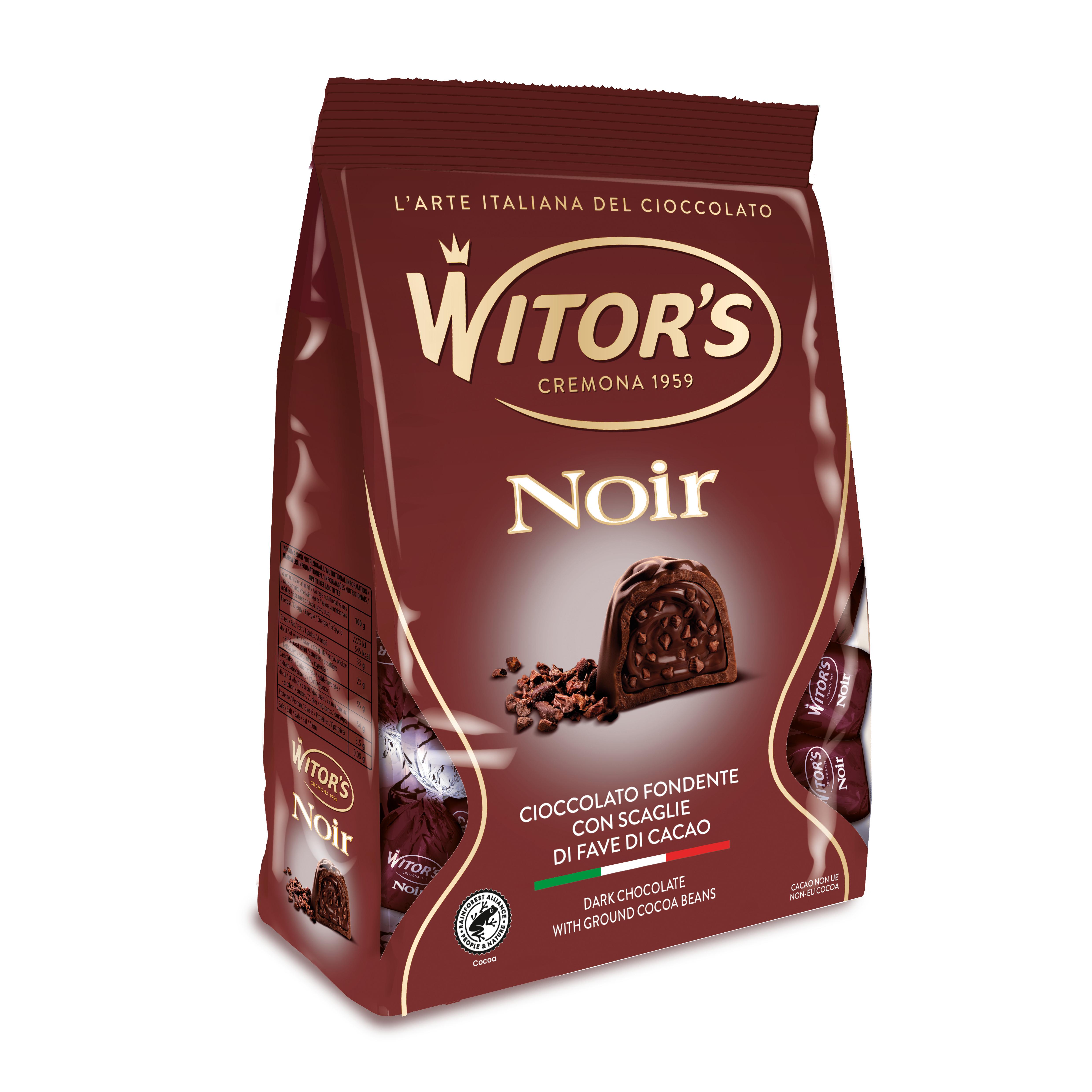 WITOR'S Bonbons fourrés de chocolat noir et graines de cacao 200g