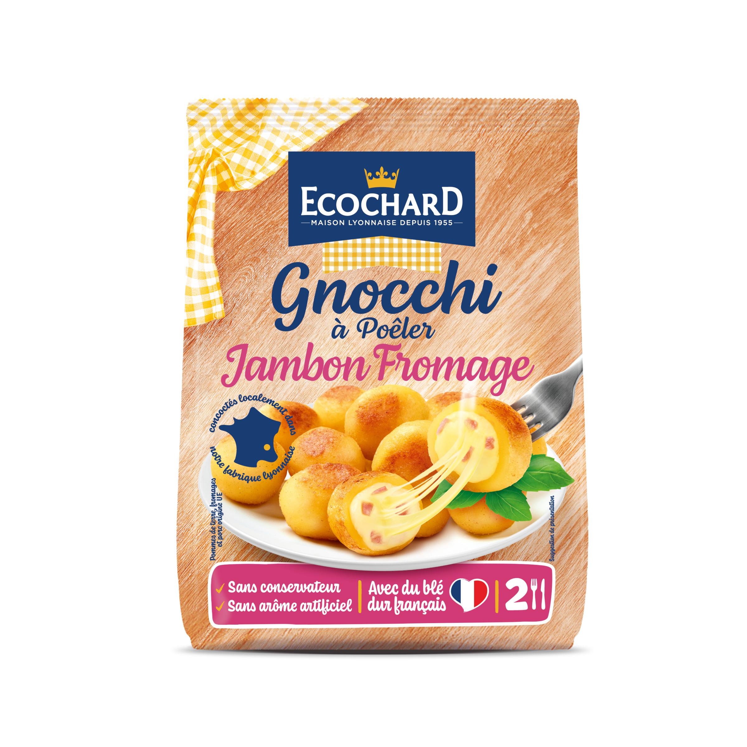 ECOCHARD Gnocchi jambon fromage à poêler 2 parts 300g