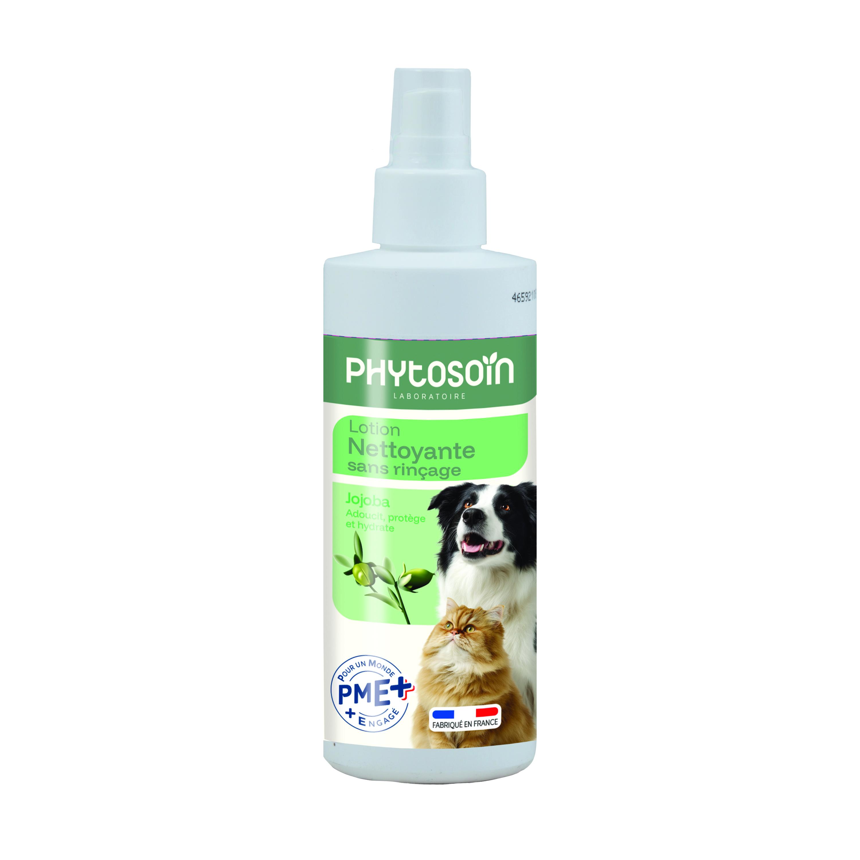 PHYTOSOIN Lotion nettoyante sans rinçage pour chiens et chats 200ml