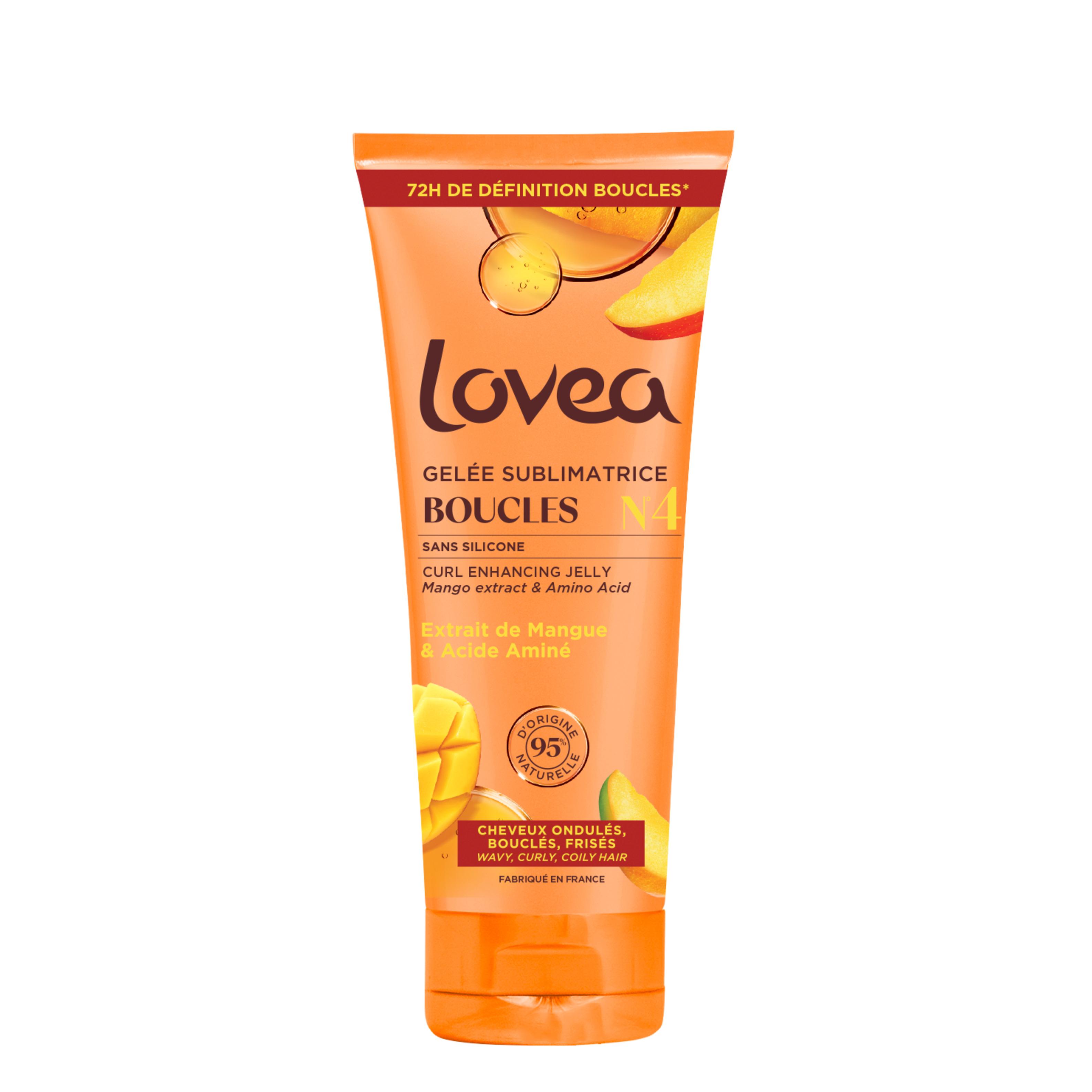LOVEA Gelée sublimatrice boucles N4 extrait mangue, acide aminé cheveux ondulés bouclés frisés 200ml