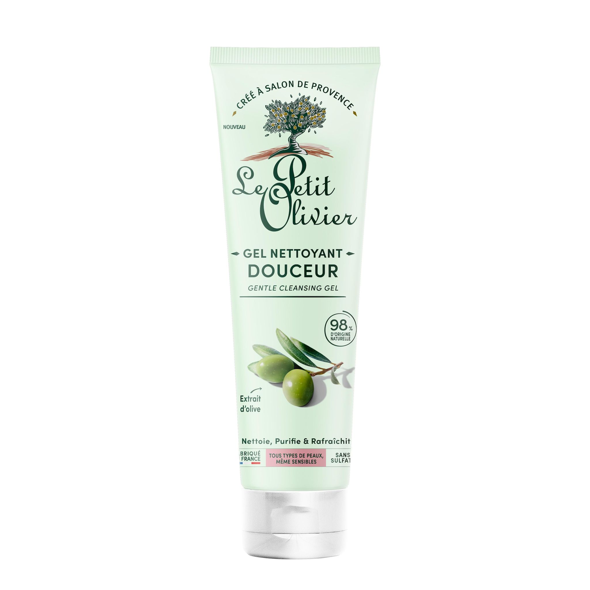 LE PETIT OLIVIER Gel nettoyant douceur à l'extrait d'olive tous types de peaux même sensibles 150ml