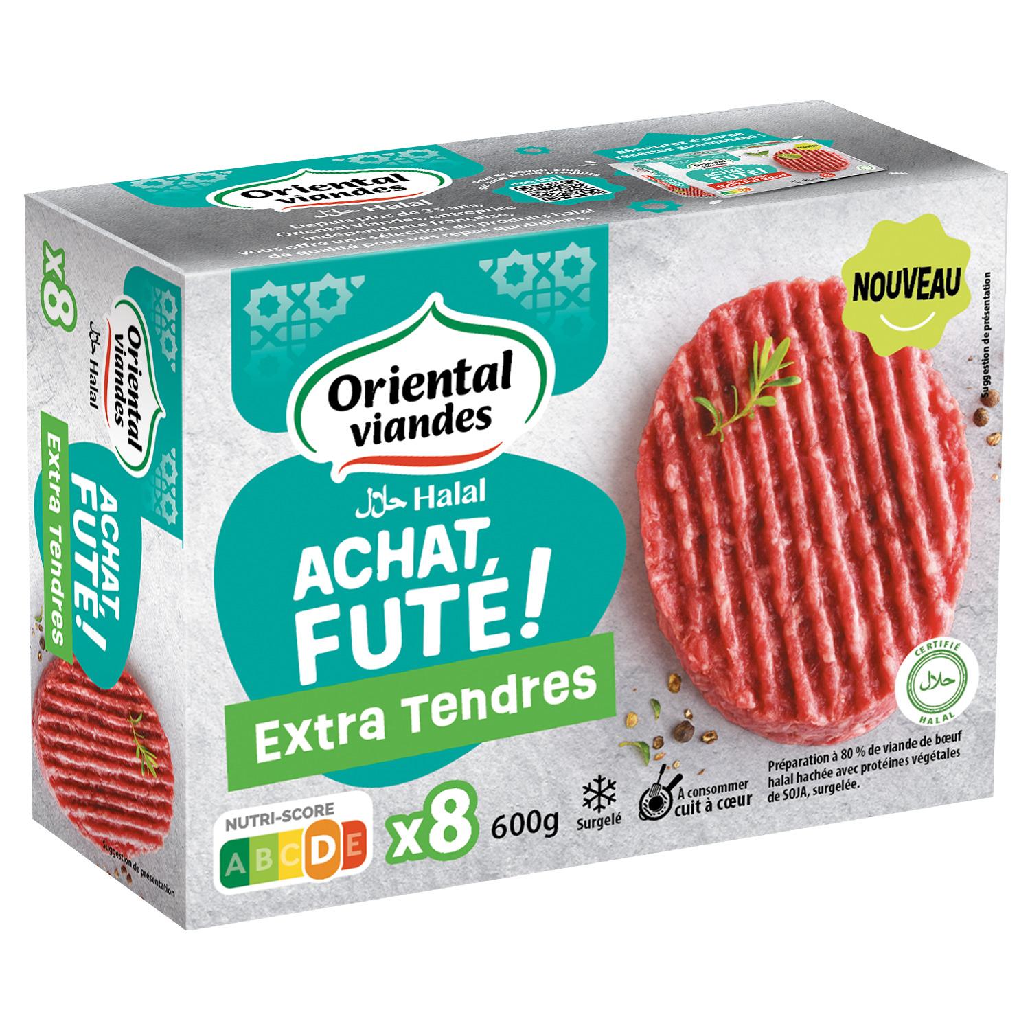 ORIENTAL VIANDES Achat Futé Extra tendres halal 8 pièces 600g