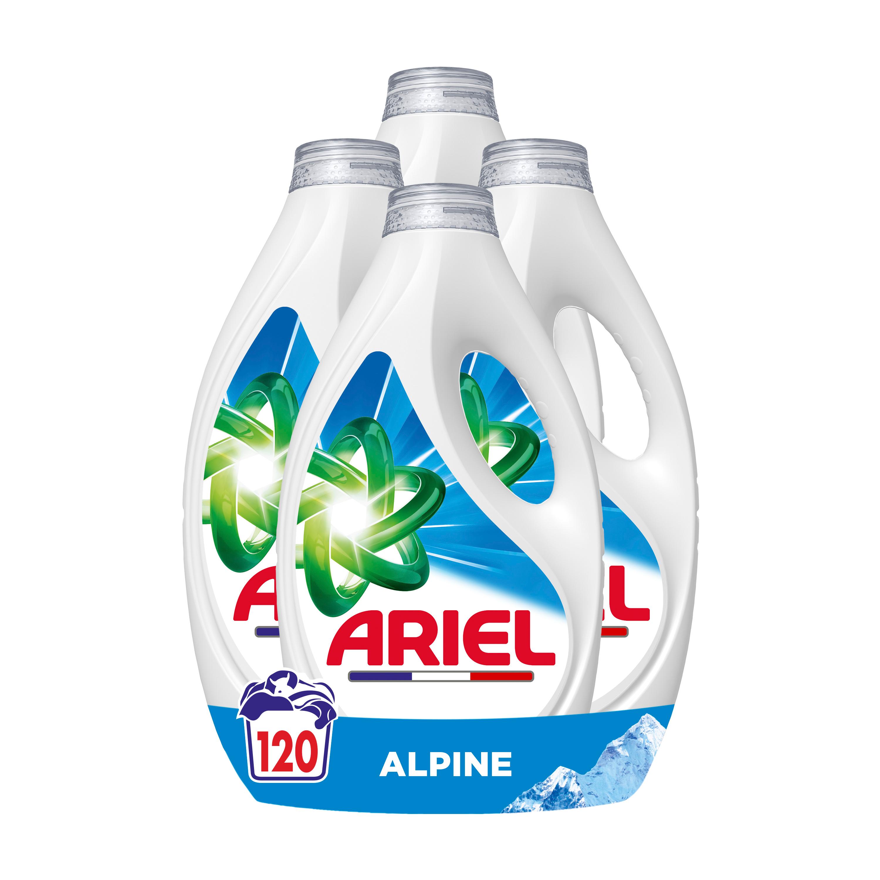 ARIEL Lessive liquide alpine 120 lavages 5.4l