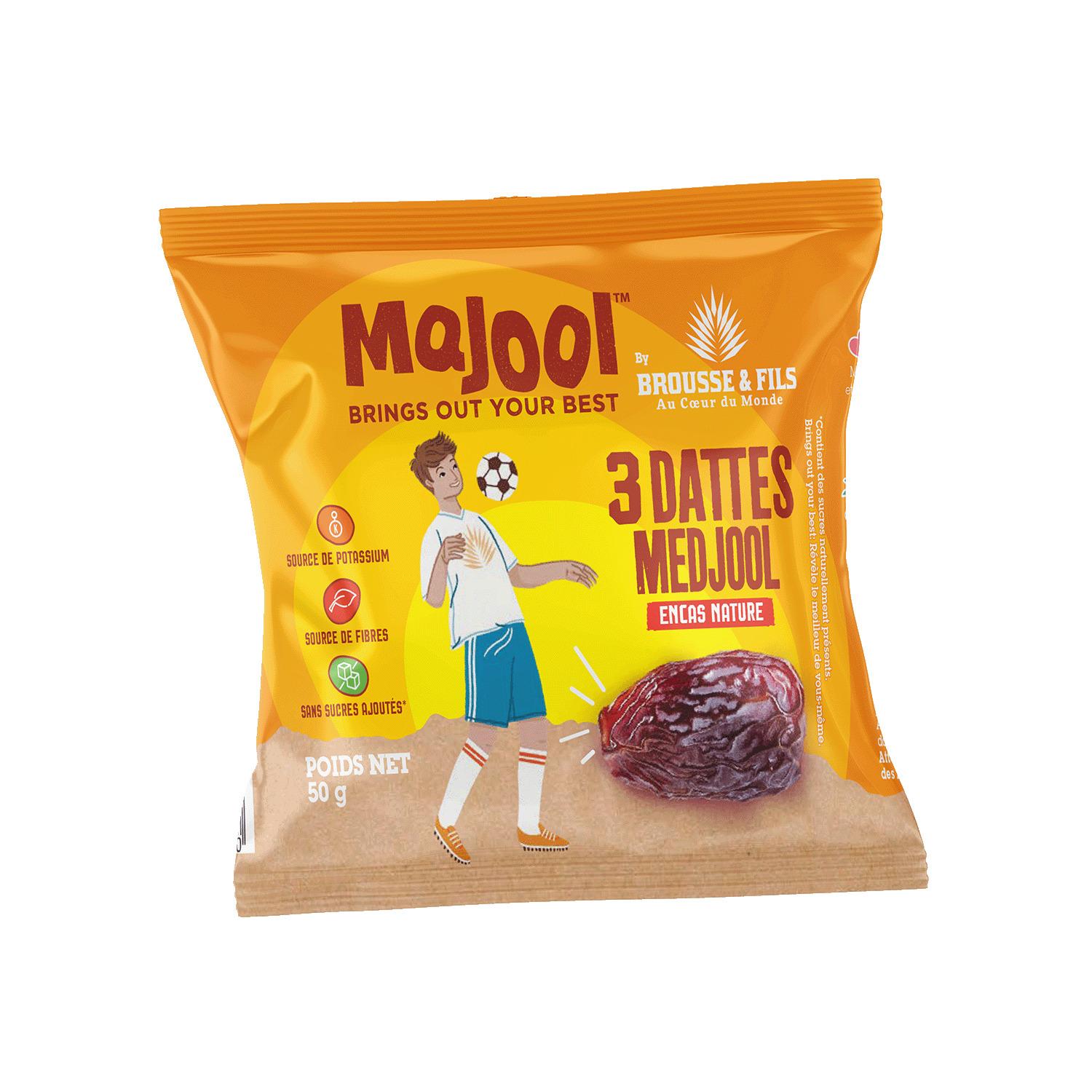 BROUSSE & FILS Dattes medjool majool 3 pièces 50g