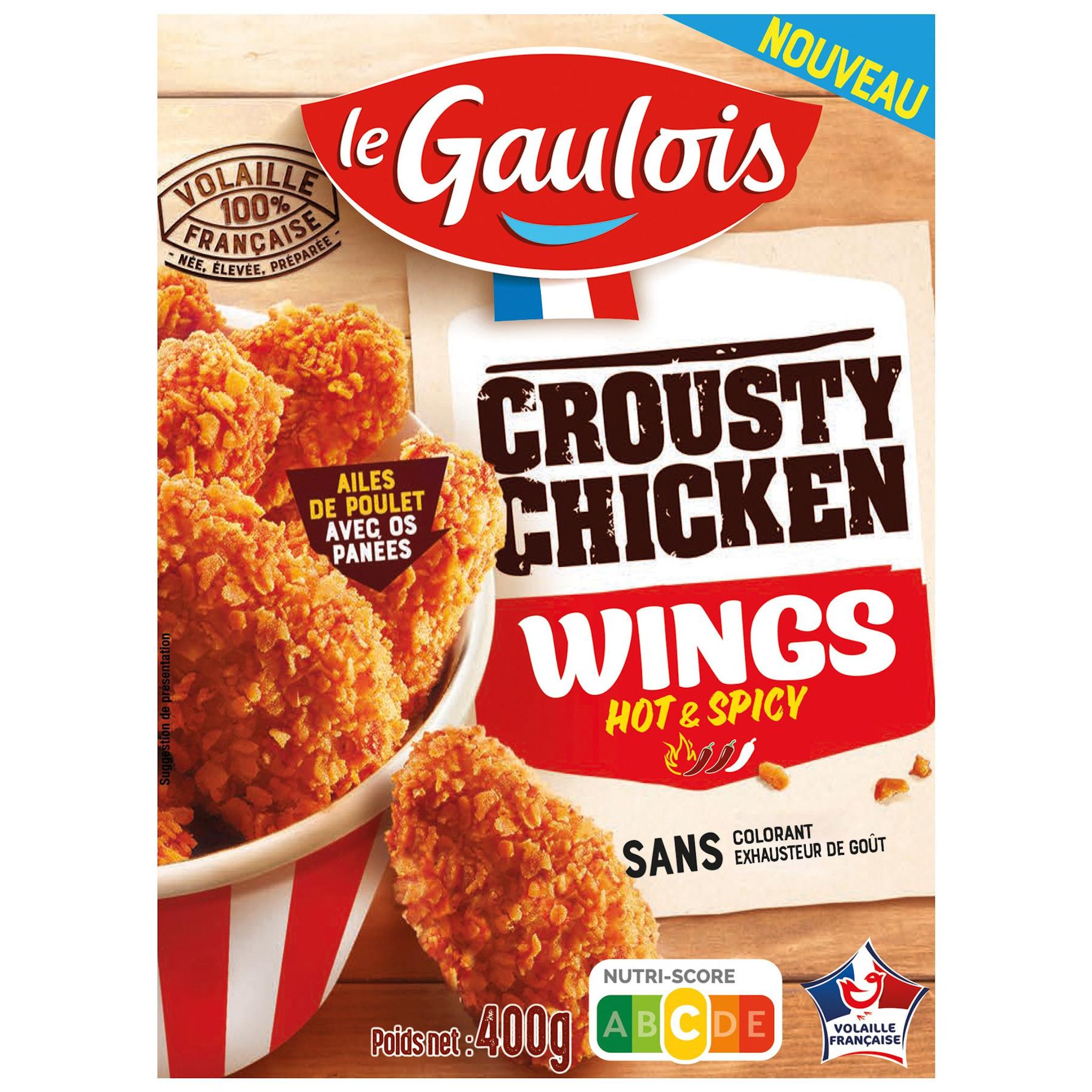 LE GAULOIS Crousty chicken wings hot and spicy 400g