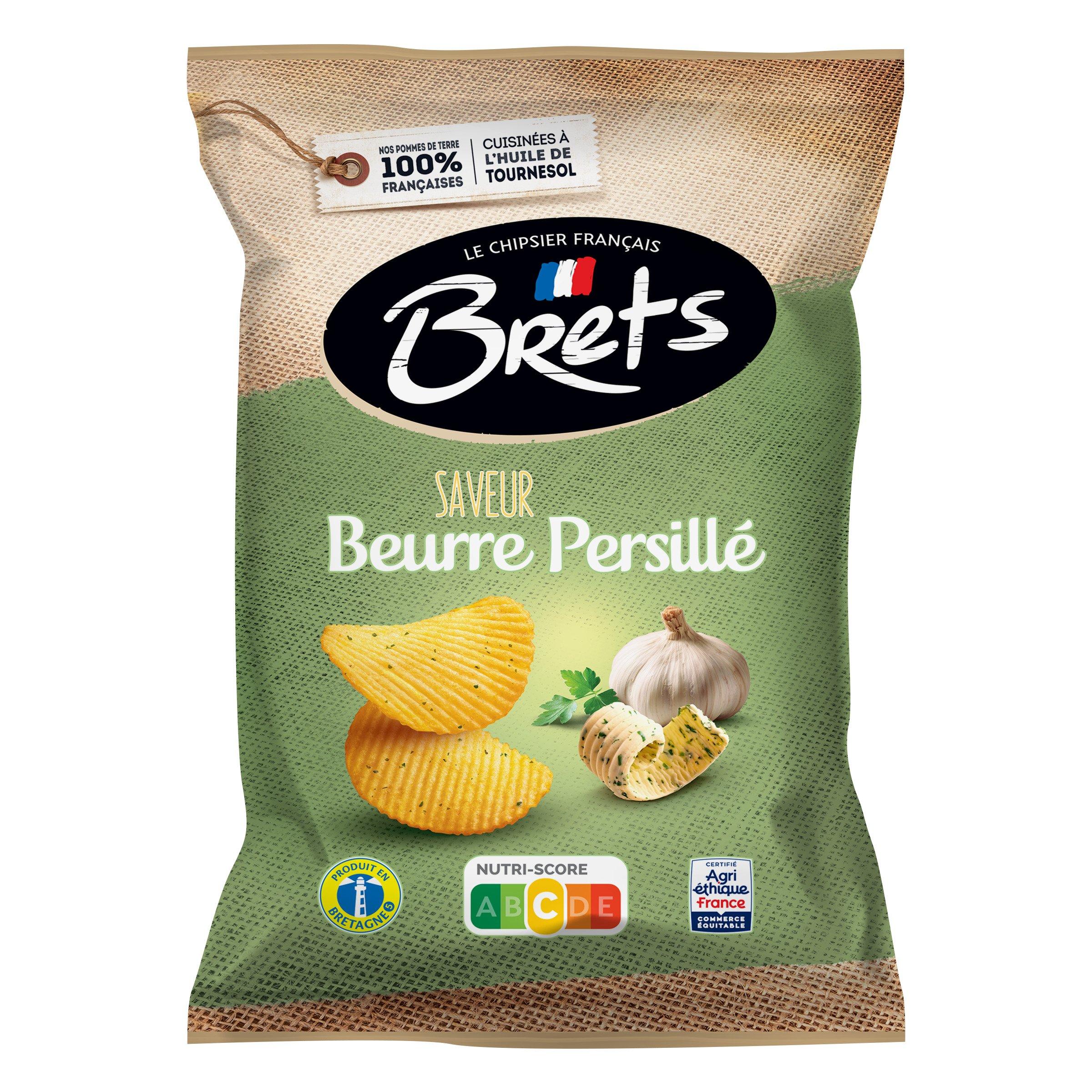 BRETS Chips ondulées saveur Beurre Persillé 125g