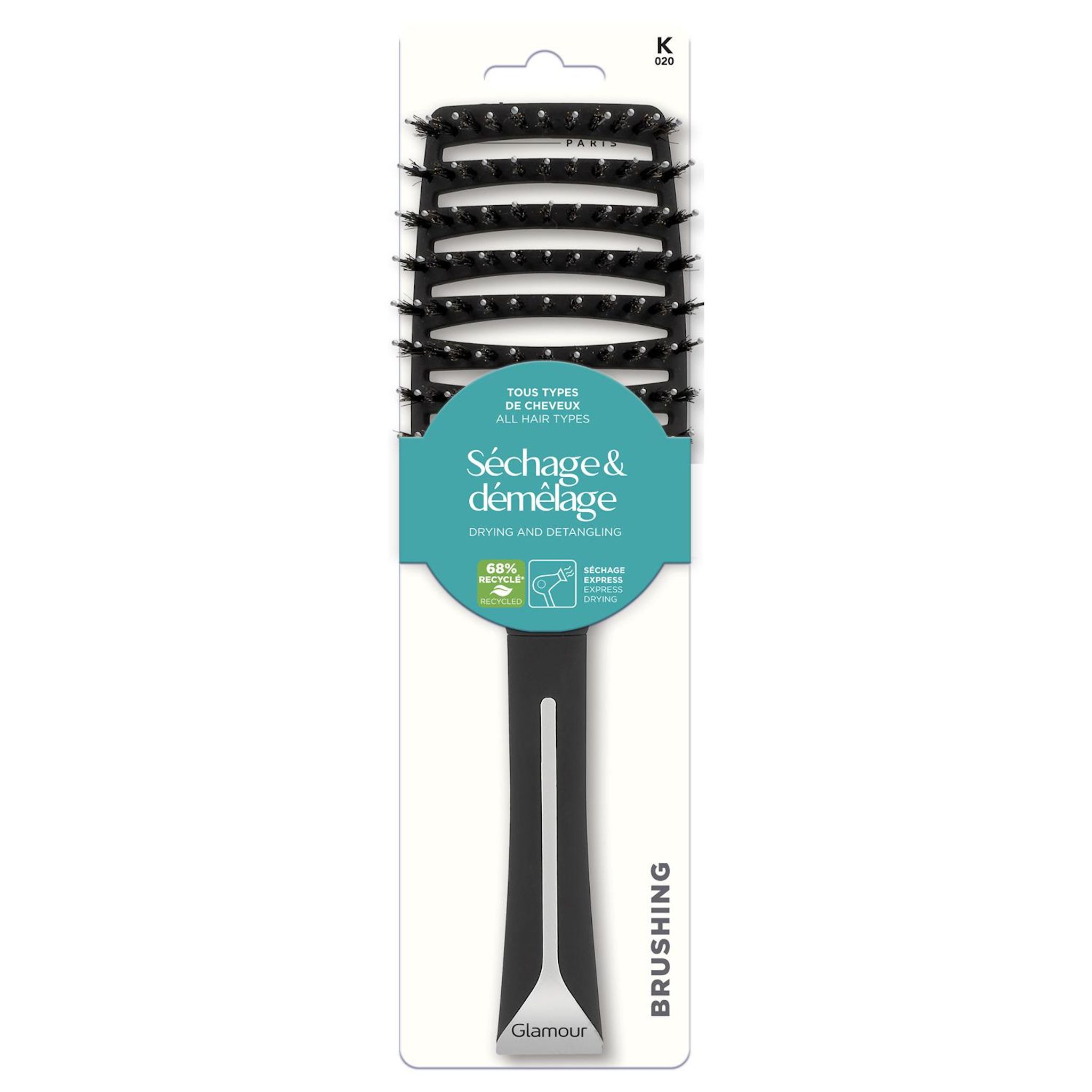 GLAMOUR PARIS Brosse séchage et démêlage 1 pièce