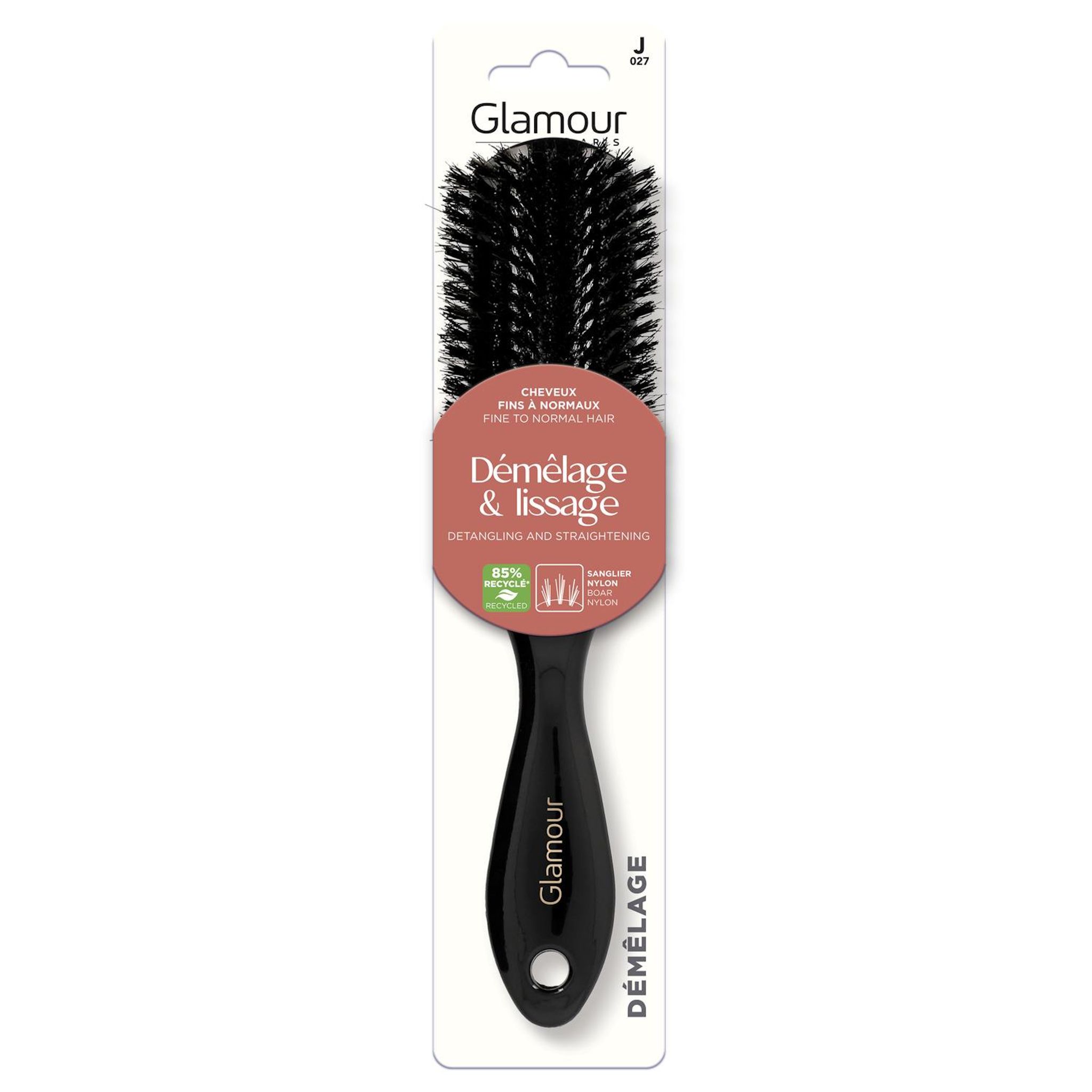 GLAMOUR PARIS Brosse démêlage lissage 1 pièce