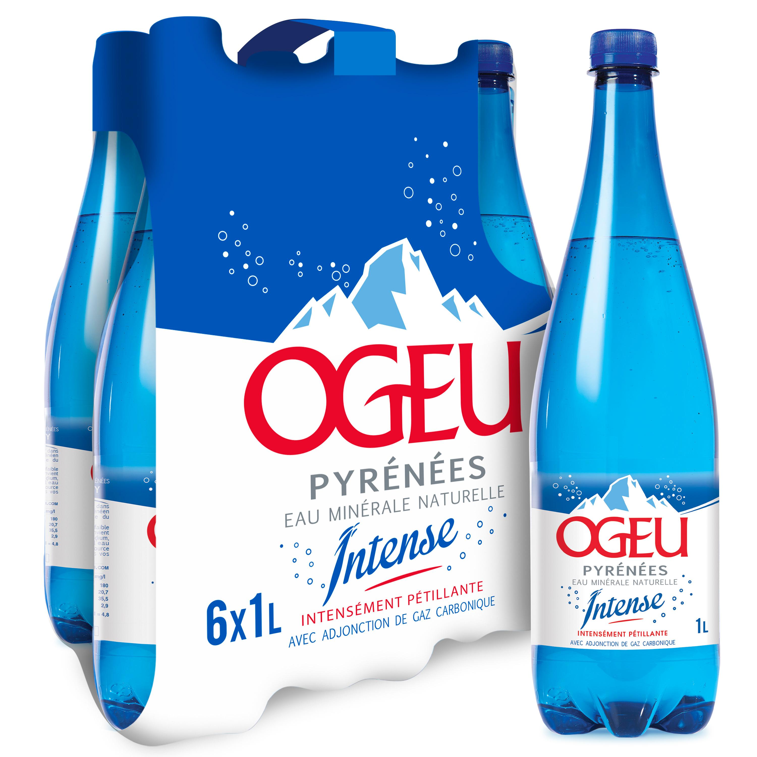 OGEU Eau minérale naturelle intensément pétillante 6x1l