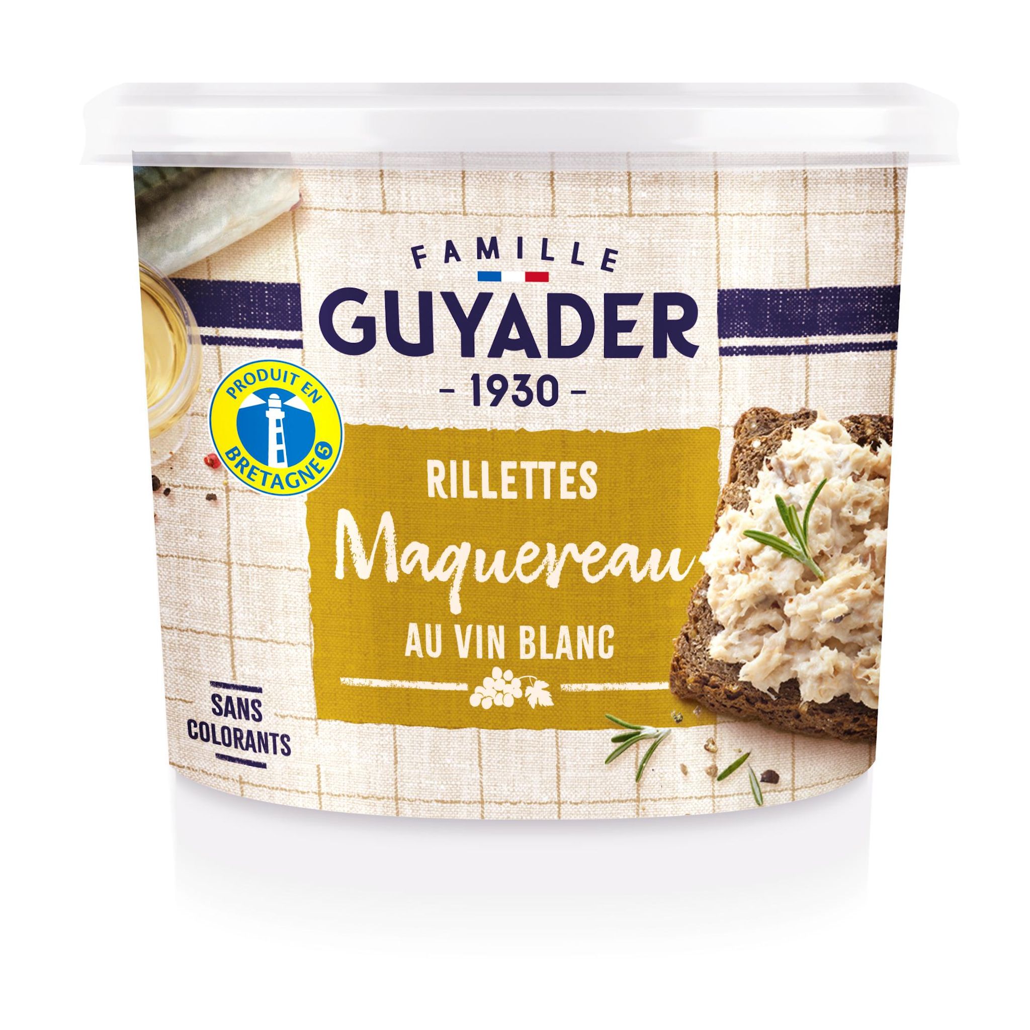 GUYADER Rillettes maquereau au vin blanc 150g