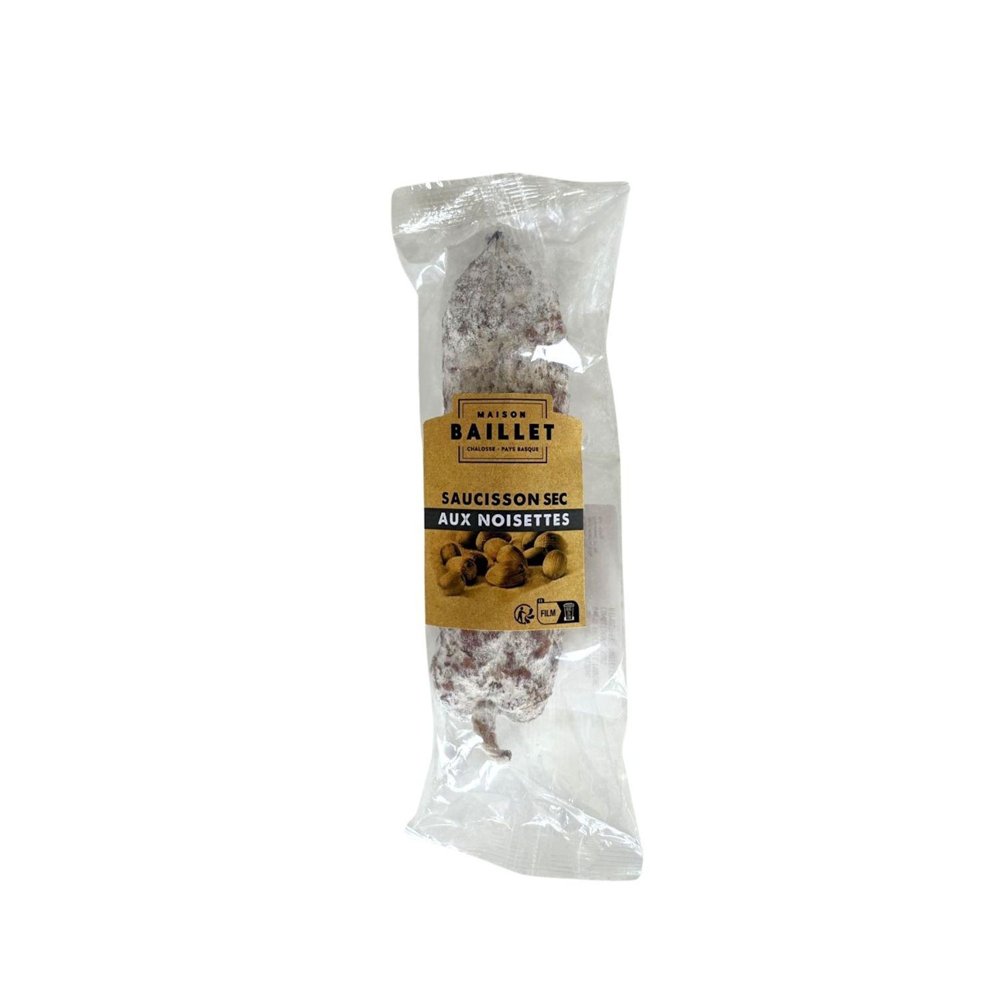 BAILLET Saucisson sec aux noisettes 180g