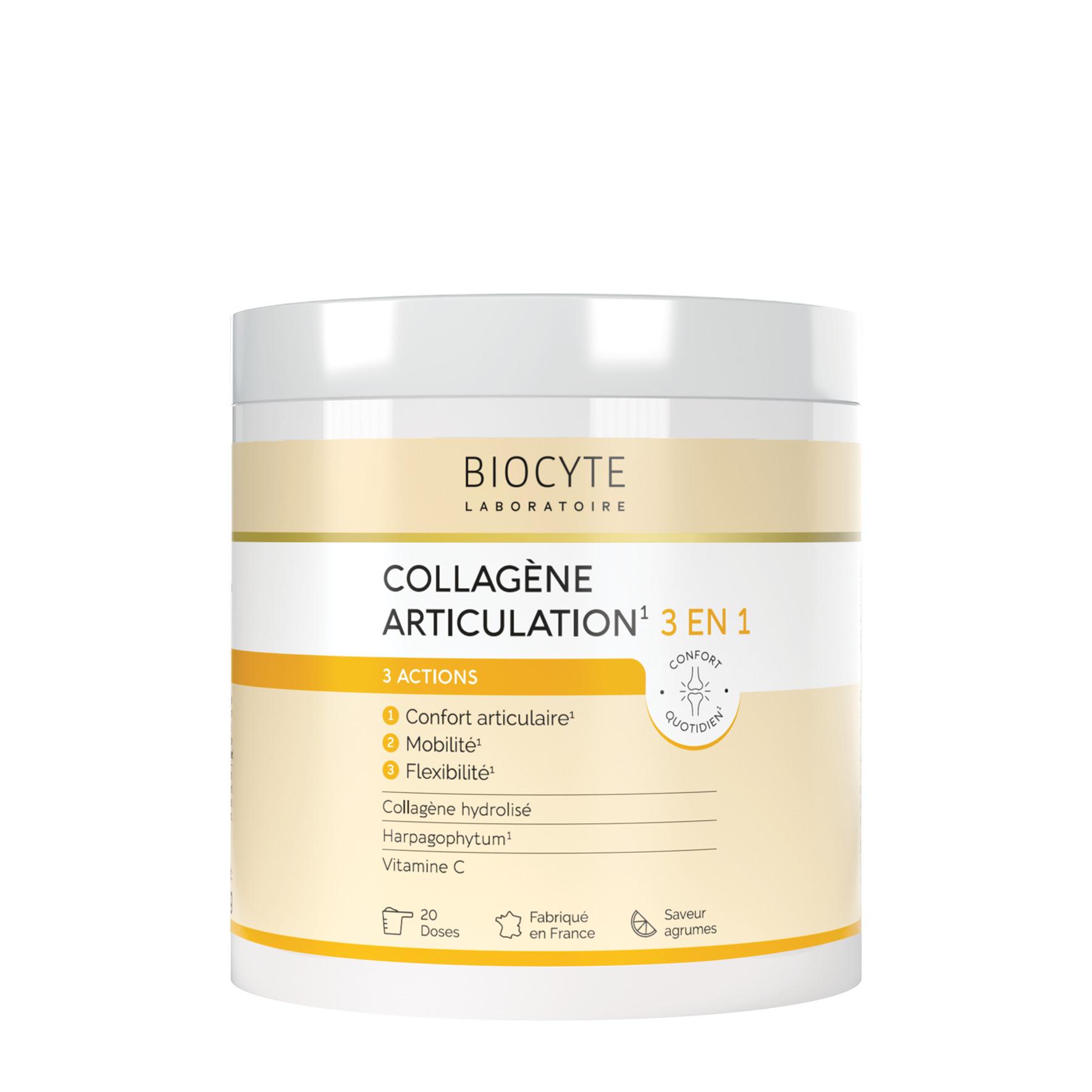 BIOCYTE Complément alimentaire collagène articulations 3en1 160g