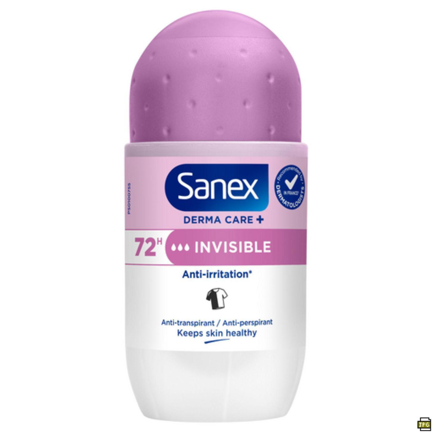 SANEX Derma Care+ Déodorant roll-on invisible 53ml
