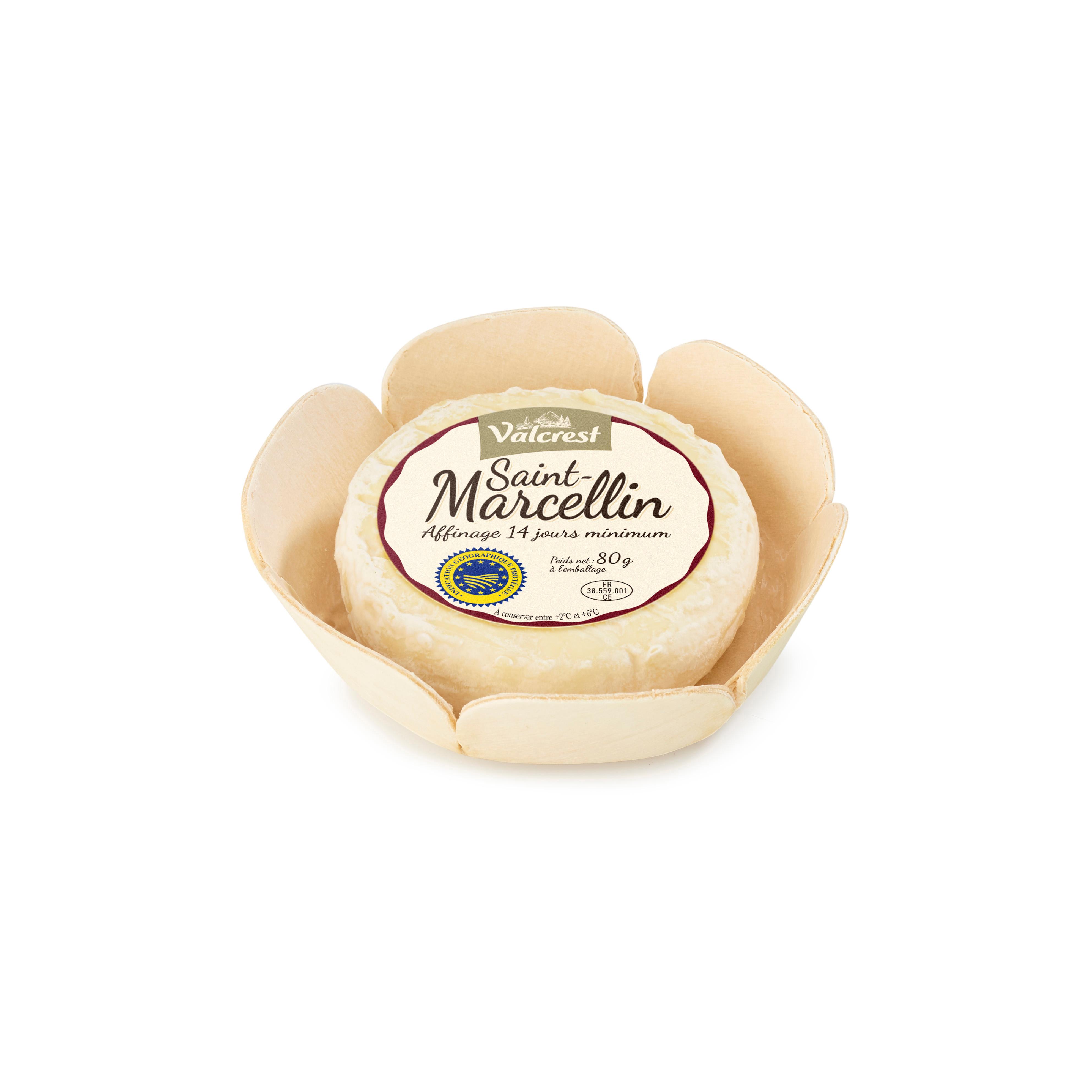 VALCREST Saint Marcellin coupelle bois 80g