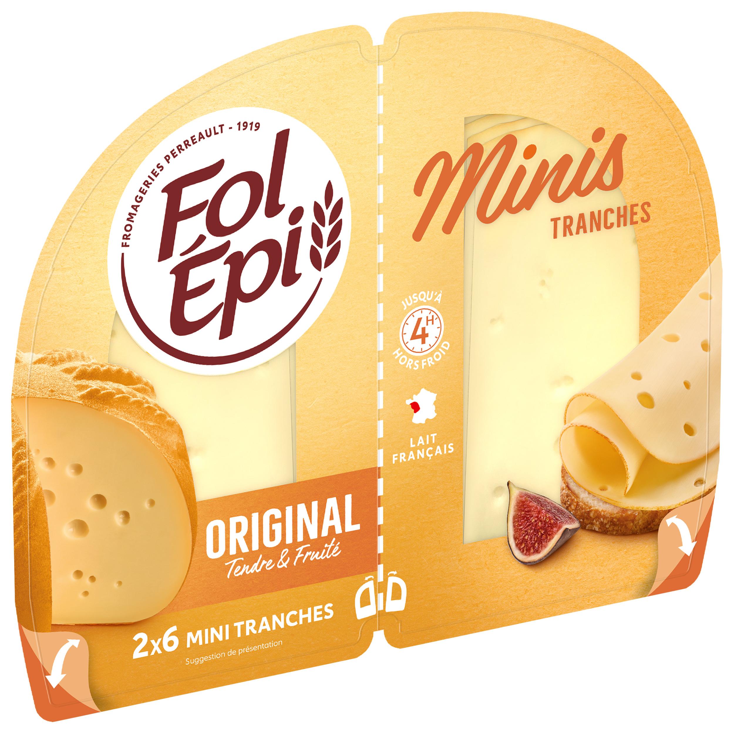 FOL EPI Fromage en tranches 12 tranches 120g