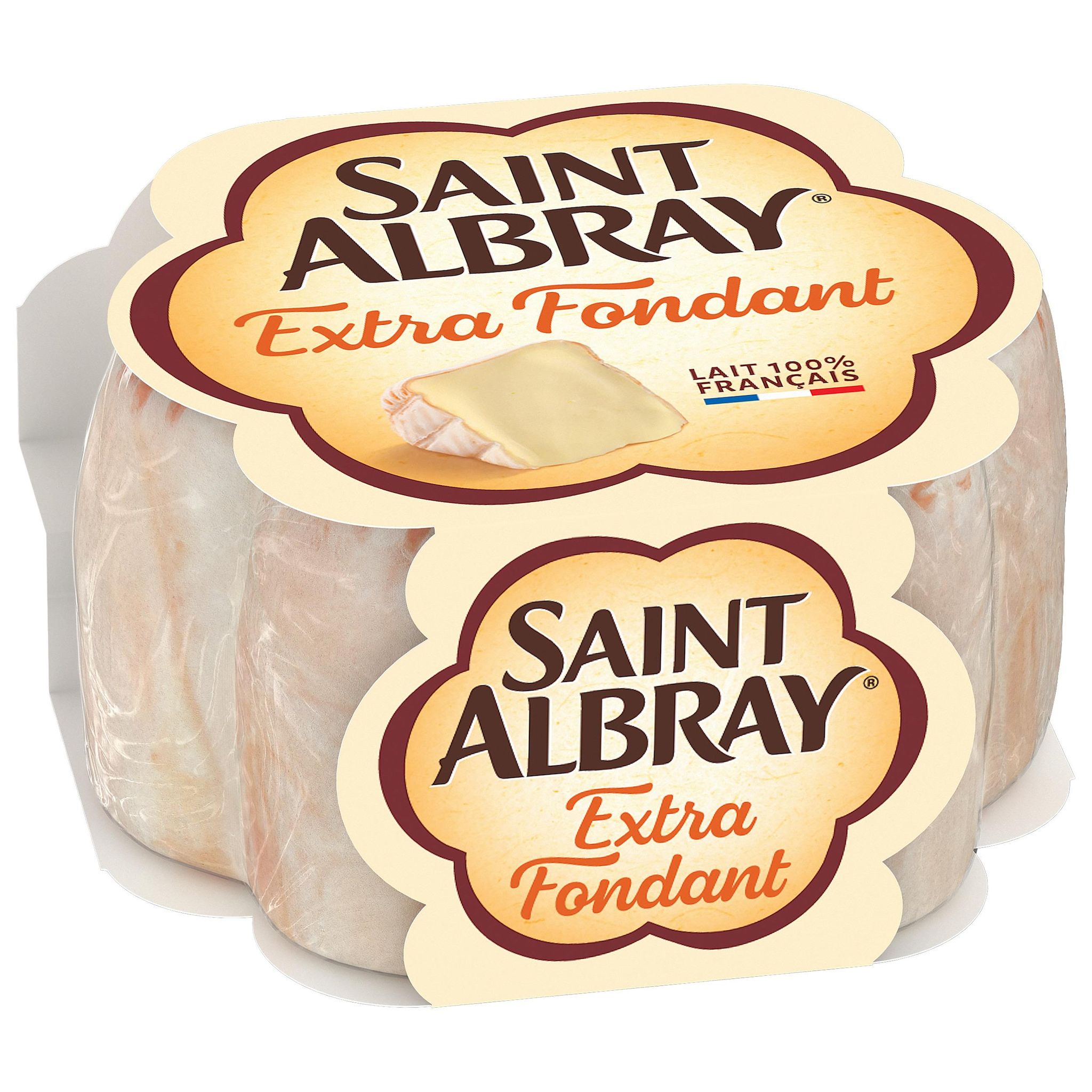 SAINT ALBRAY Fromage fondu au lait pasteurisé extra fondant 125g