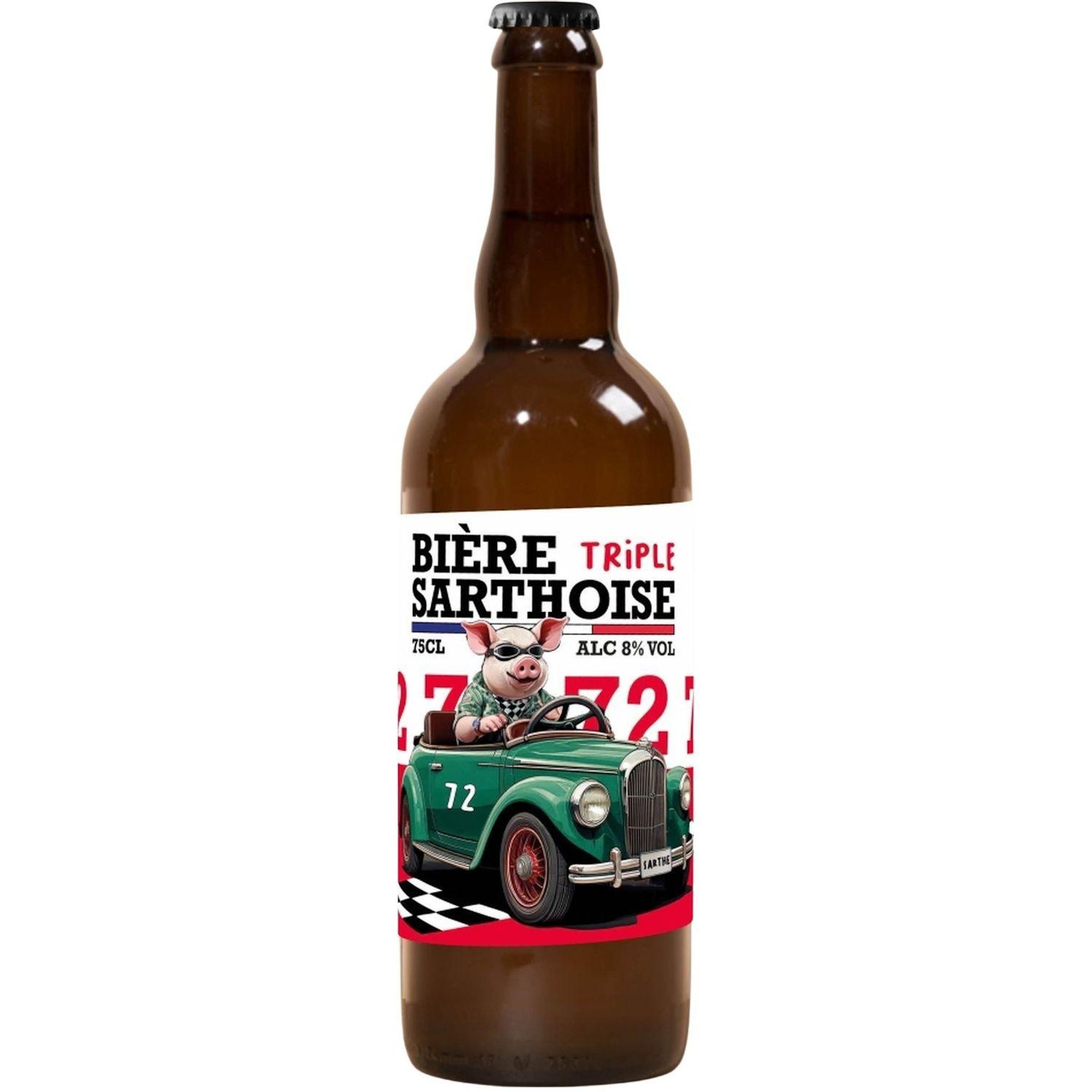 BIERE SARTHOISE Bière blonde triple 72 8% 75cl
