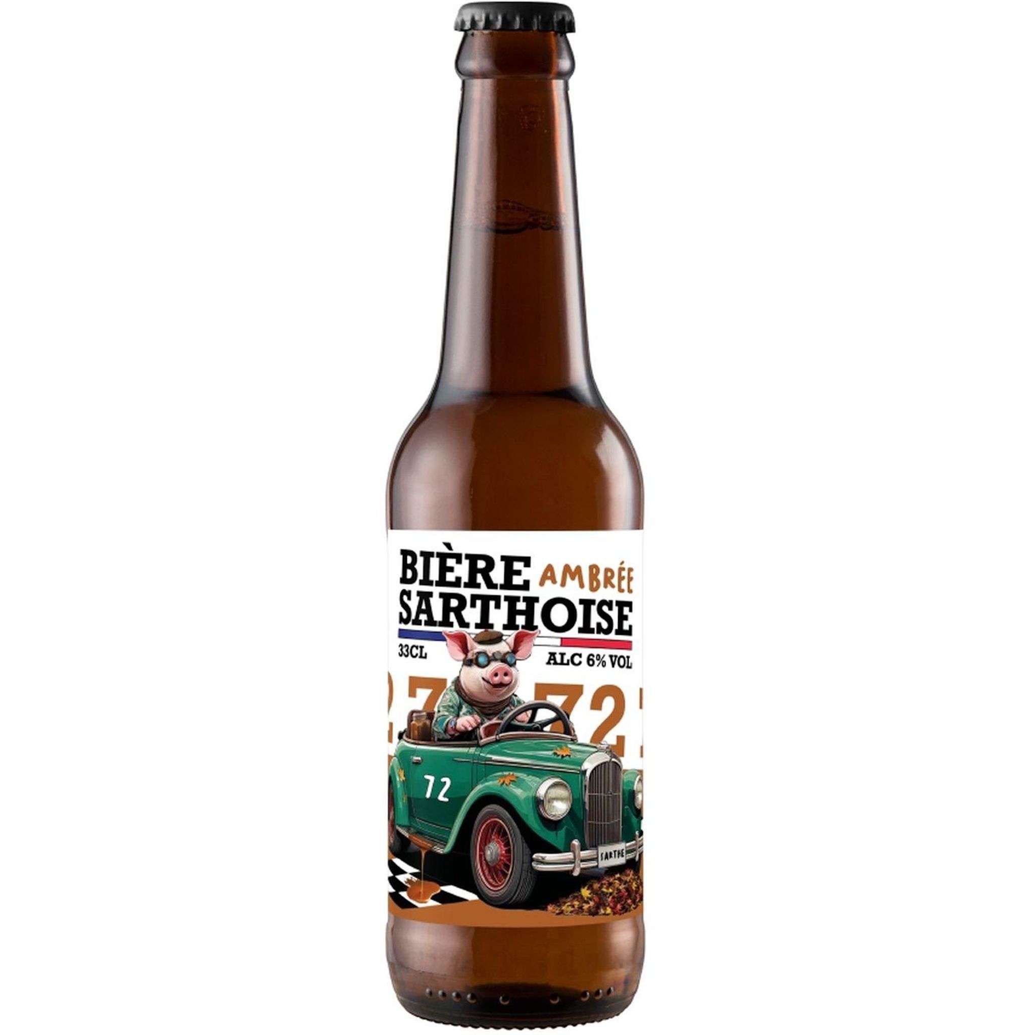 BIERE SARTHOISE Bière ambrée 75 6% 33cl