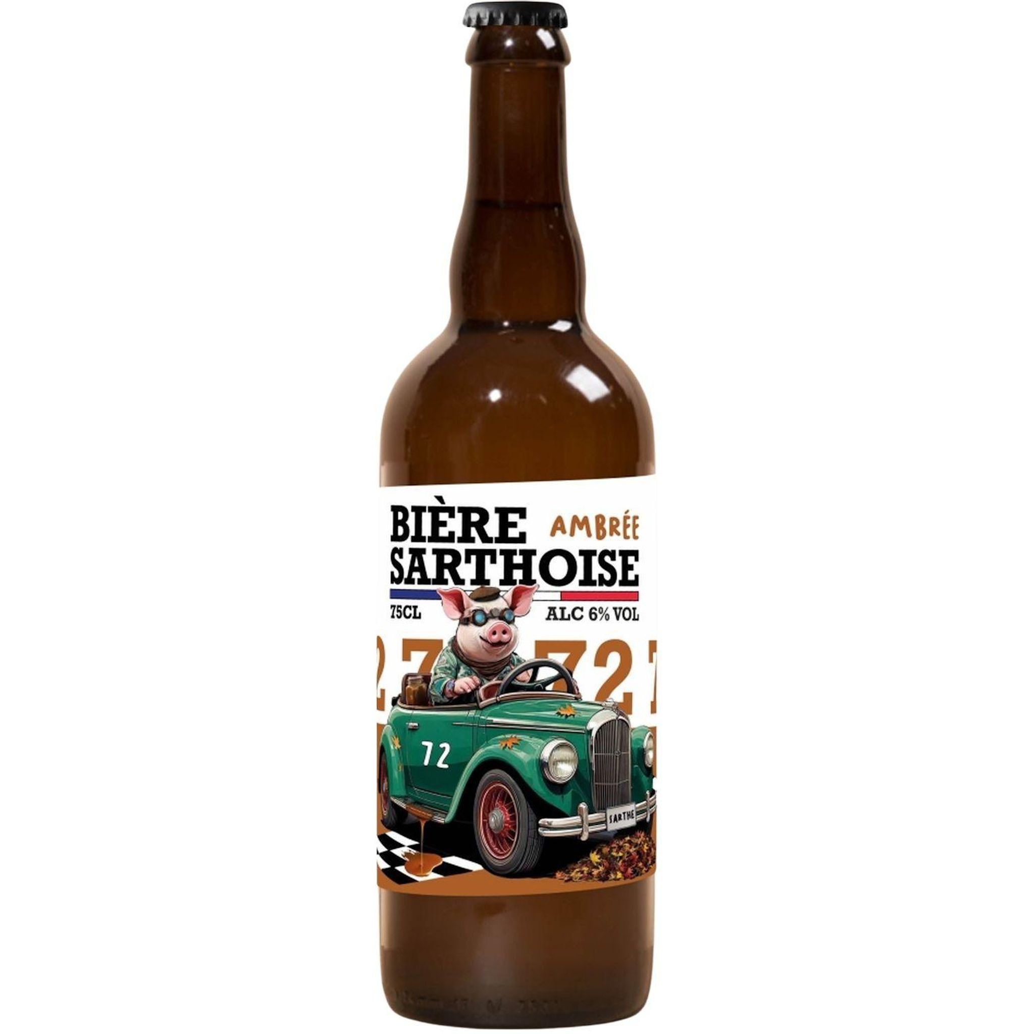 BIERE SARTHOISE Bière ambrée 72 6% 75cl