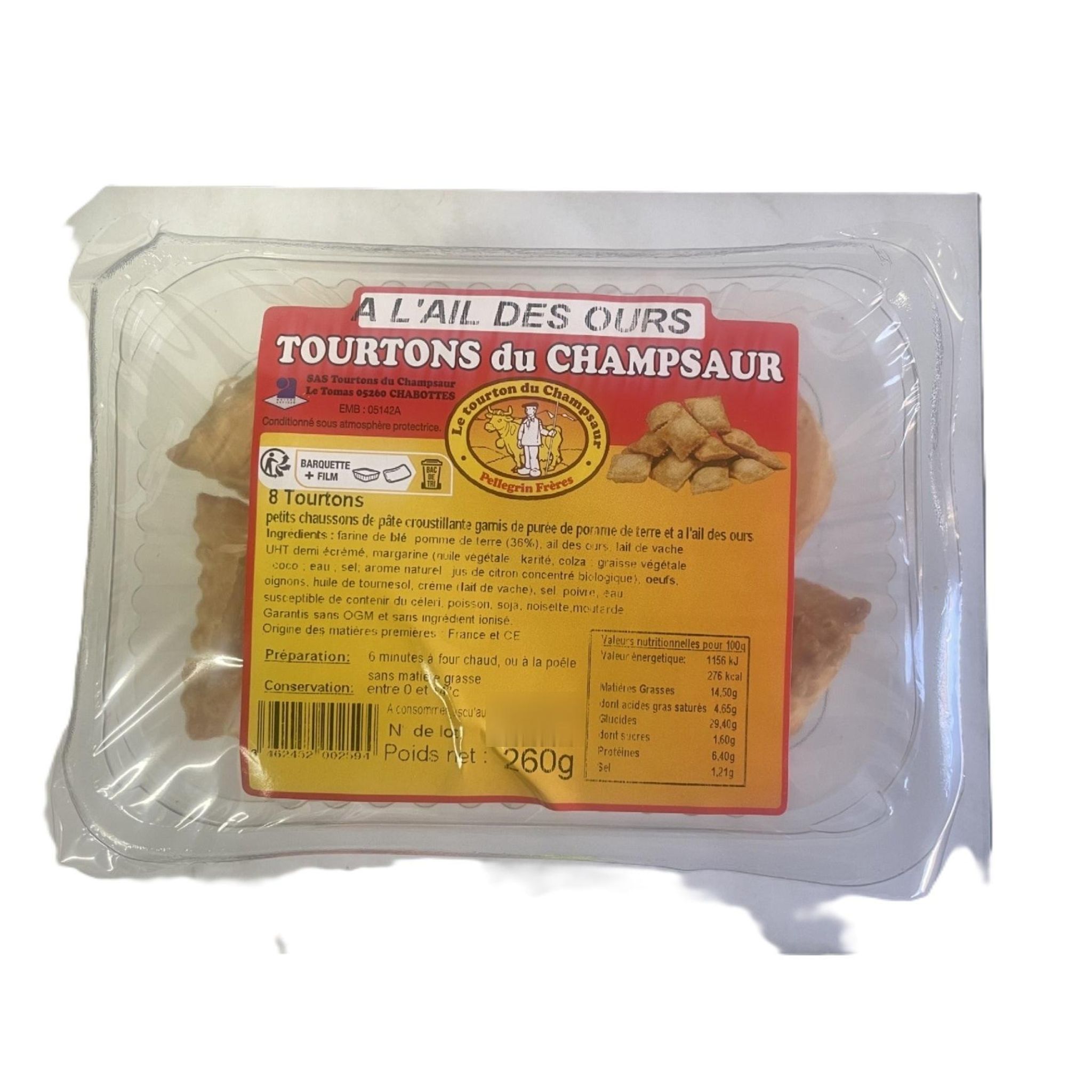 TOURTONS DU CHAMPSAUR Tourtons farcis ail des ours 260g