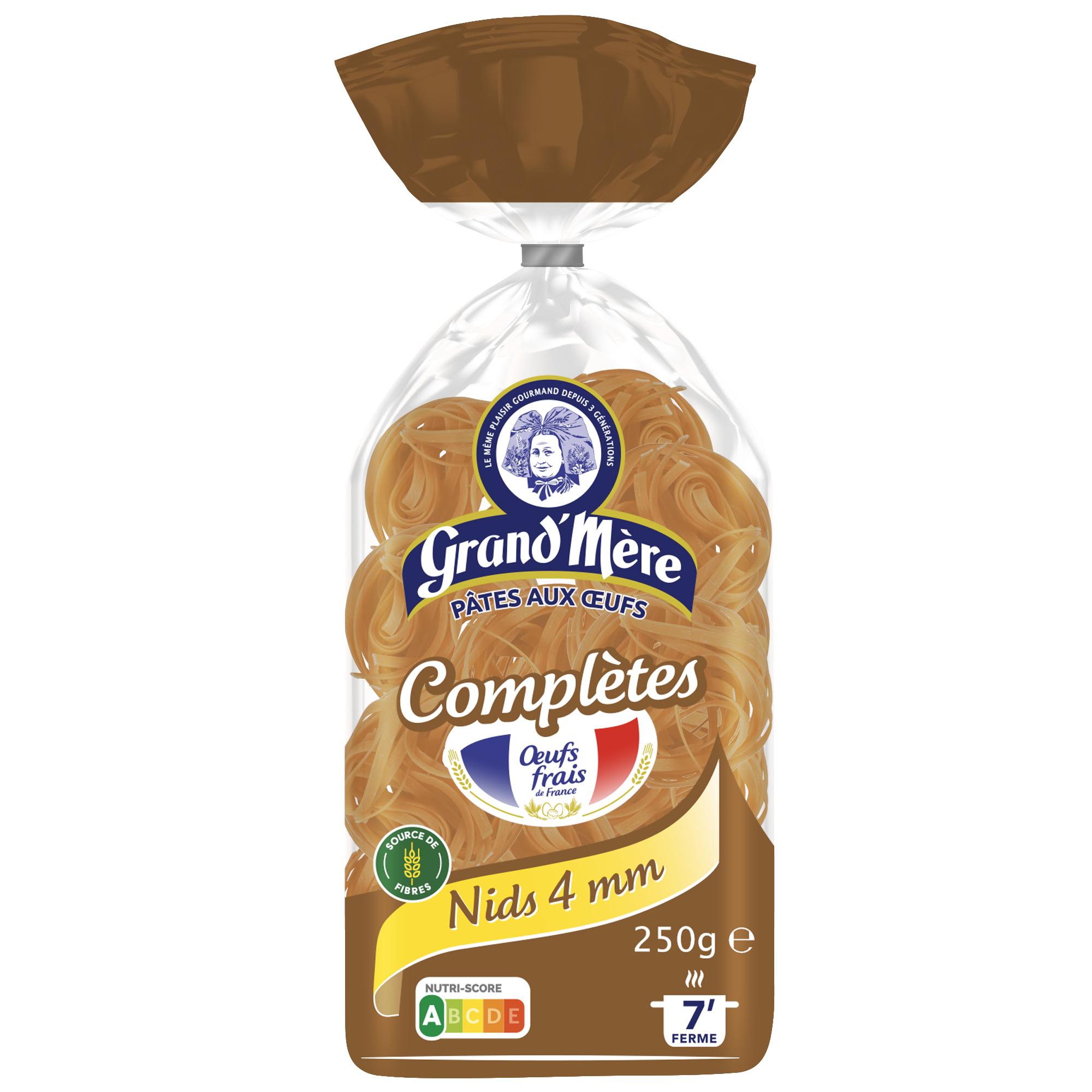 GRAND'MERE Nids complets 4mm aux oeufs frais 250g