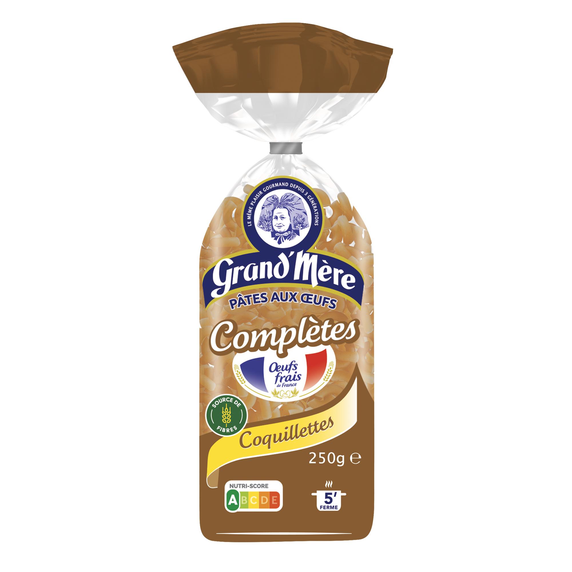 GRAND'MERE Coquillettes complètes aux oeufs frais 250g