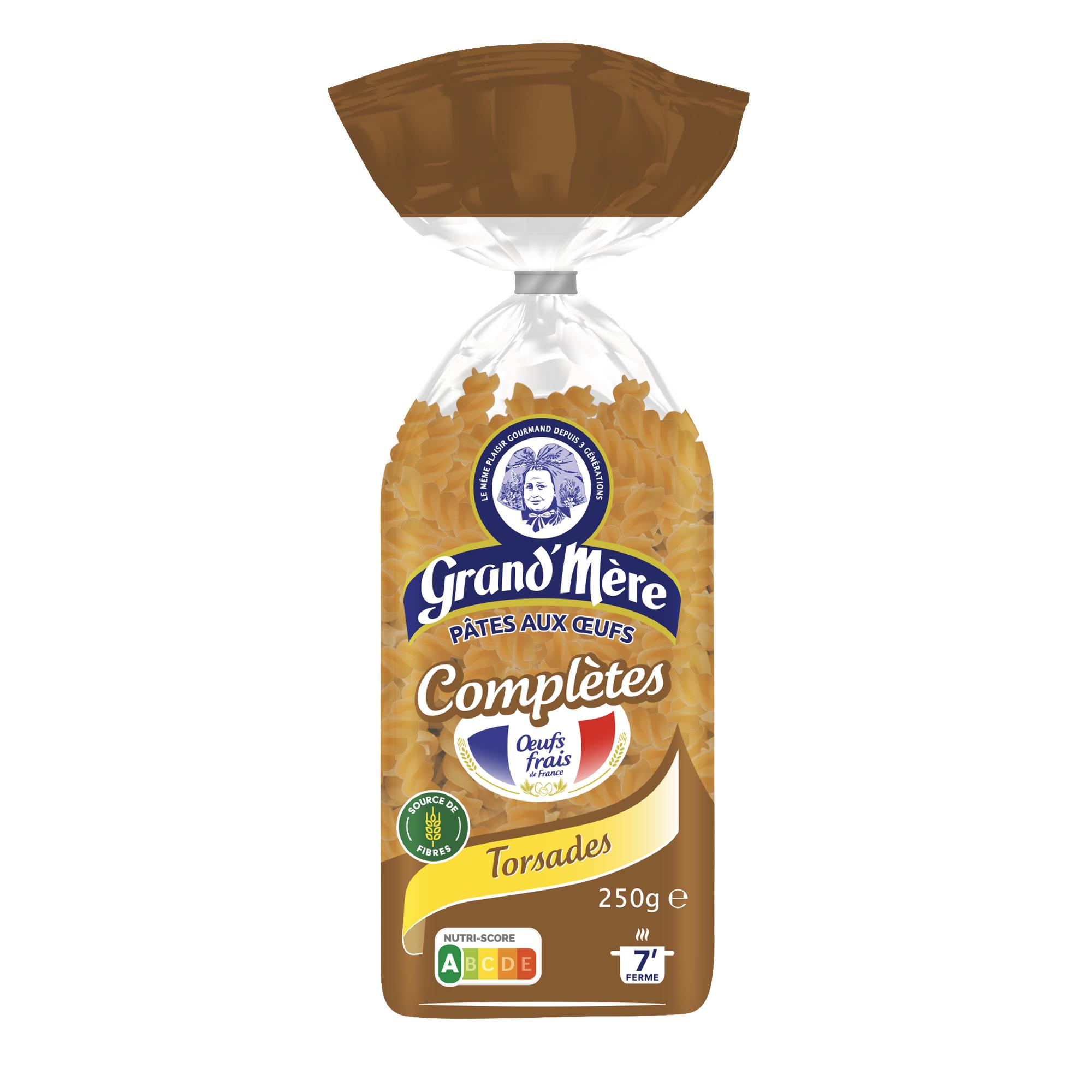GRAND'MERE Torsades complètes aux oeufs frais 250g