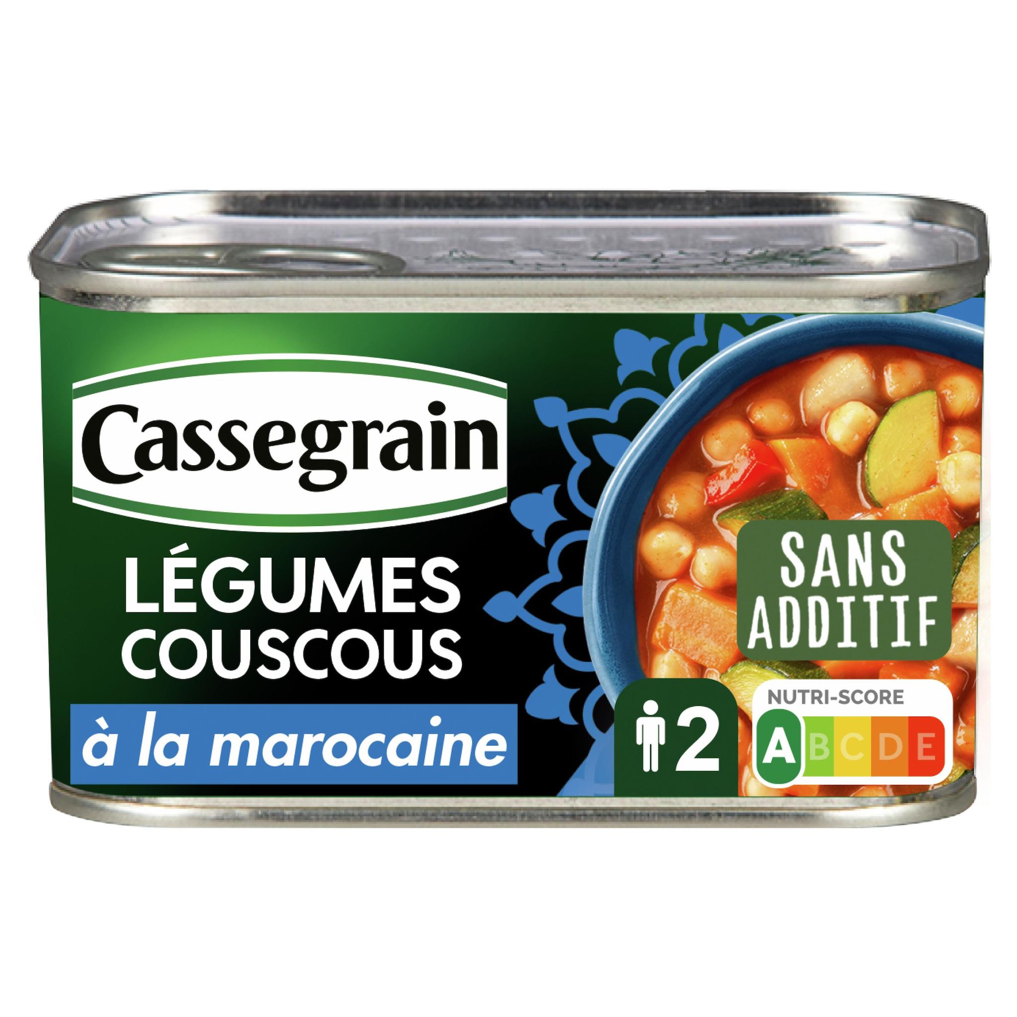 CASSEGRAIN Légumes couscous à la marocaine cuisinés 2 portions 430g