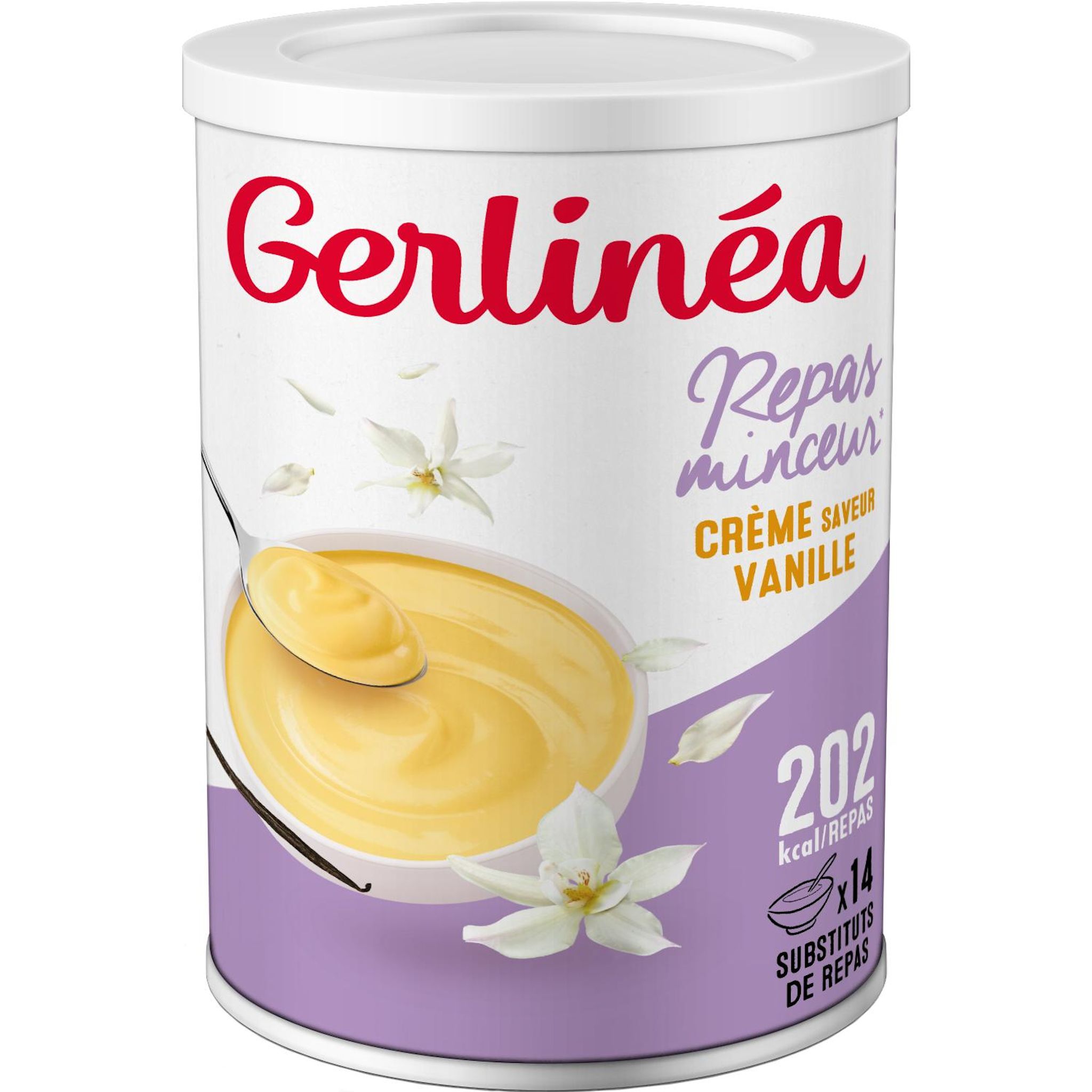 GERLINEA Préparation en poudre pour crème saveur vanille 14 portions 420g