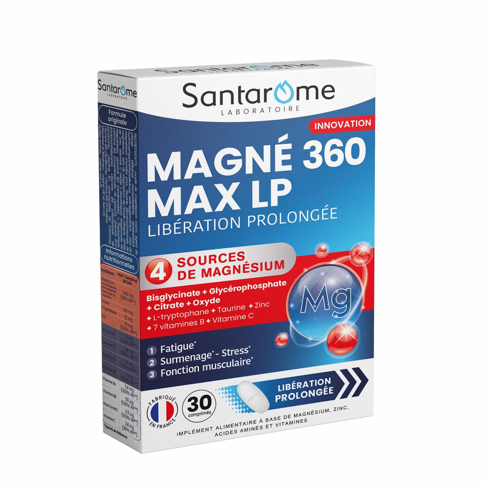 SANTAROME Complément alimentaire magné 360 max lp 30 comprimés