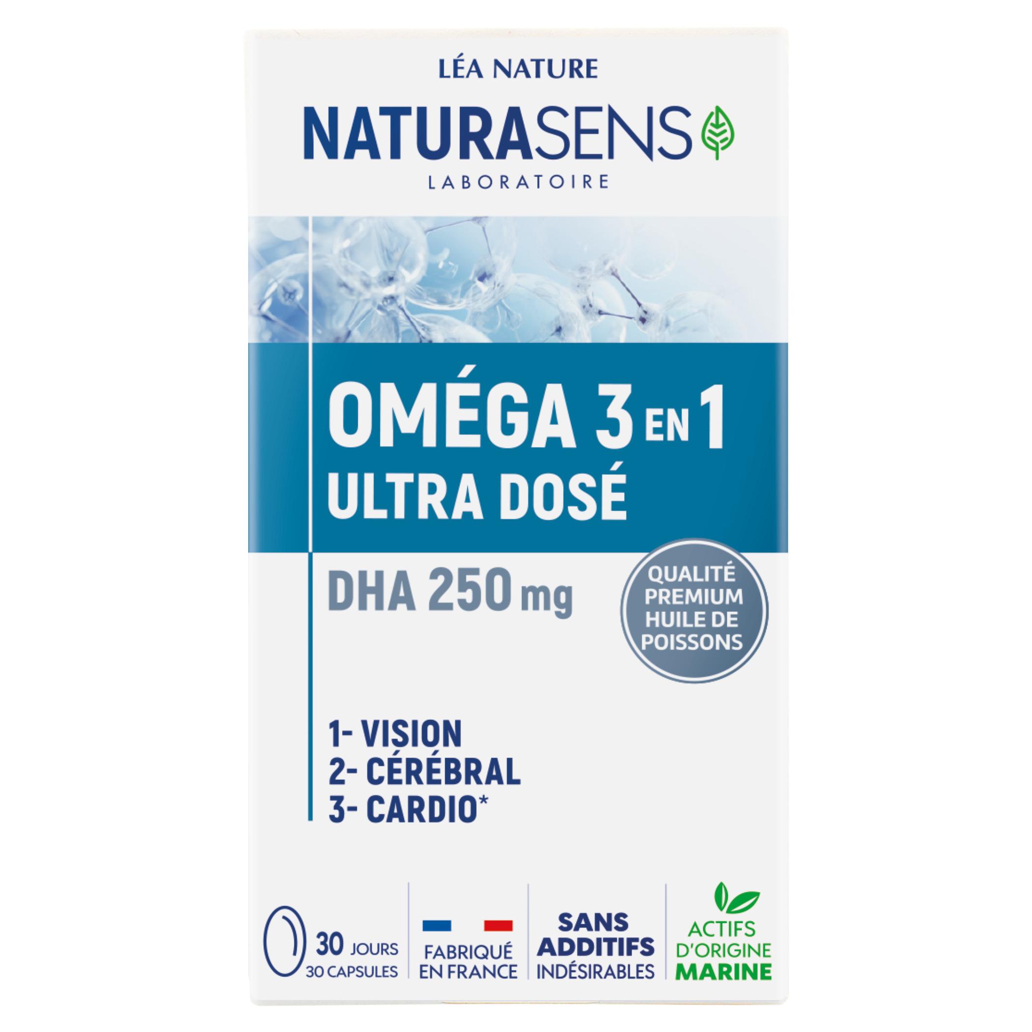 NATURASENS Complément alimentaire oméga 3 en 1 30 gélules 18g