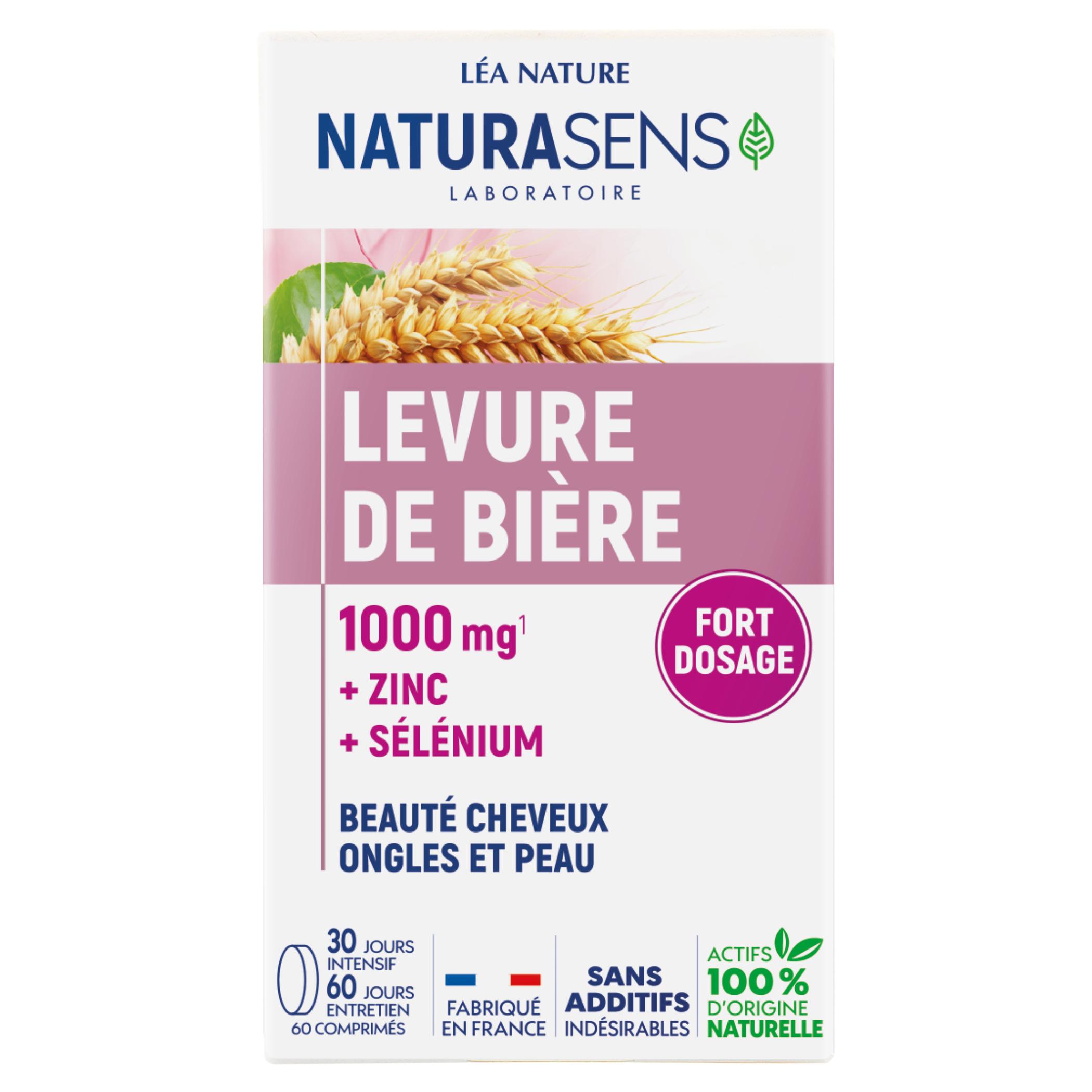 NATURASENS Complément alimentaire levure de bière zinc sélénium 60 gélules 40g
