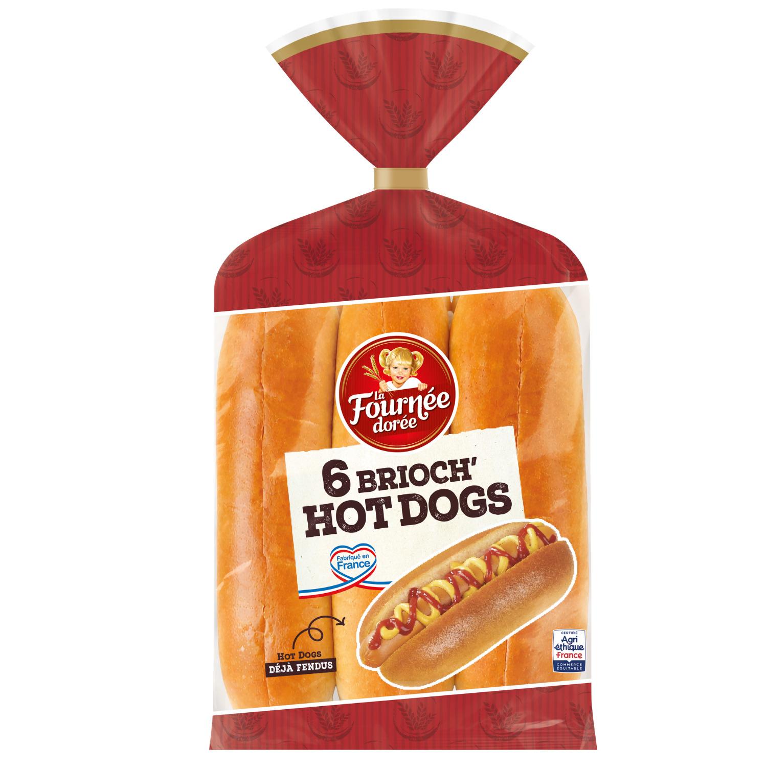 LA FOURNEE DOREE Brioch' hot dogs 270g
